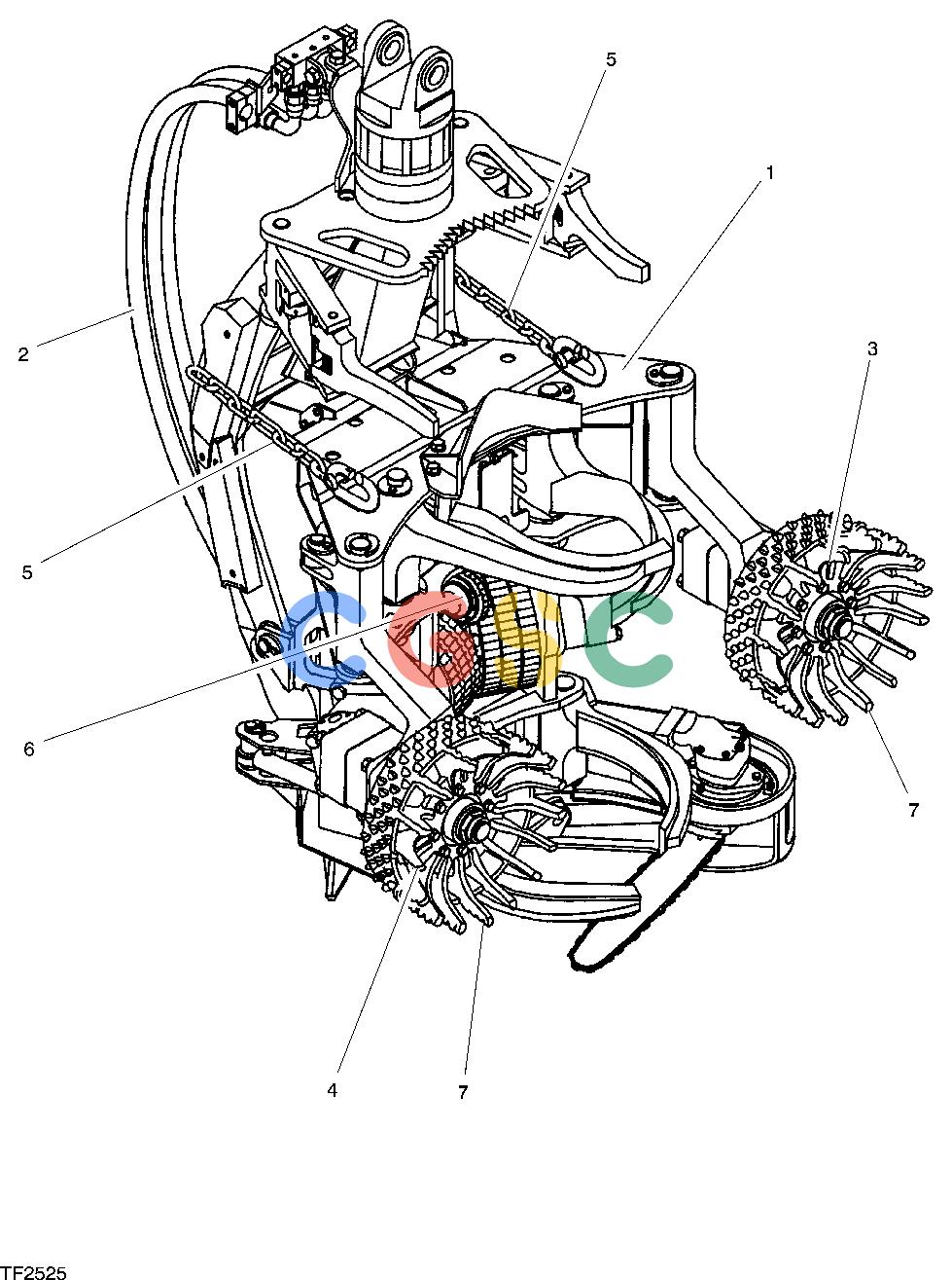 约翰迪尔零件查询HTH470HD - ATTACHMENTS MULTI TREE HANDLING [I15]EPC John Deere online