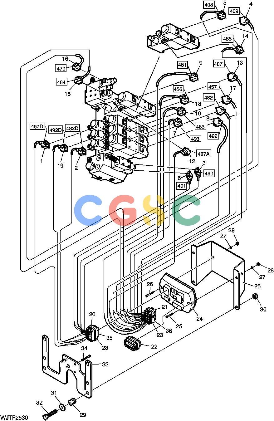 约翰迪尔零件查询HTH470HD - ATTACHMENTS ELECTRICAL SYSTEM, T10 ( OPTIONAL EQUIPMENT ) [H03]EPC John Deere online