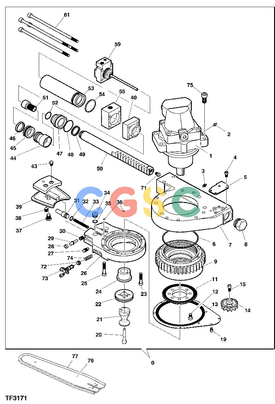 约翰迪尔零件查询HTH470HD - ATTACHMENTS SAW UNIT, SUPERCUT 100 [B17]EPC John Deere online