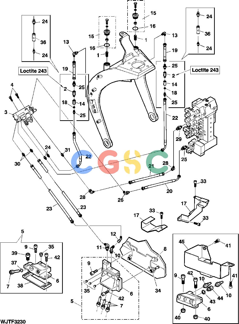 约翰迪尔零件查询HTH470HD - ATTACHMENTS PAINT MARKING DEVICE, SUPERMARK TO SERIAL NO. -XXX [I13]EPC John Deere online