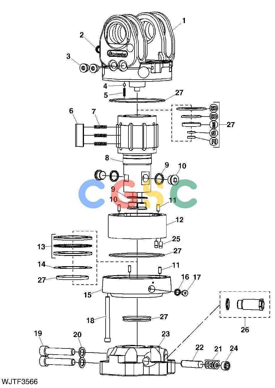 约翰迪尔零件查询HTH250 - ATTACHMENTS INDEXATOR H162 ROTATOR, OPTION [C13]EPC John Deere online
