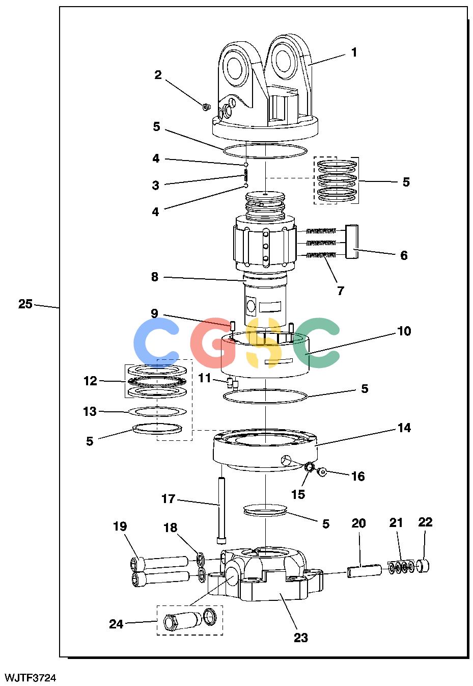 约翰迪尔零件查询HTH470HD - ATTACHMENTS ROTATOR AV 17S, OPTION [C23]EPC John Deere online