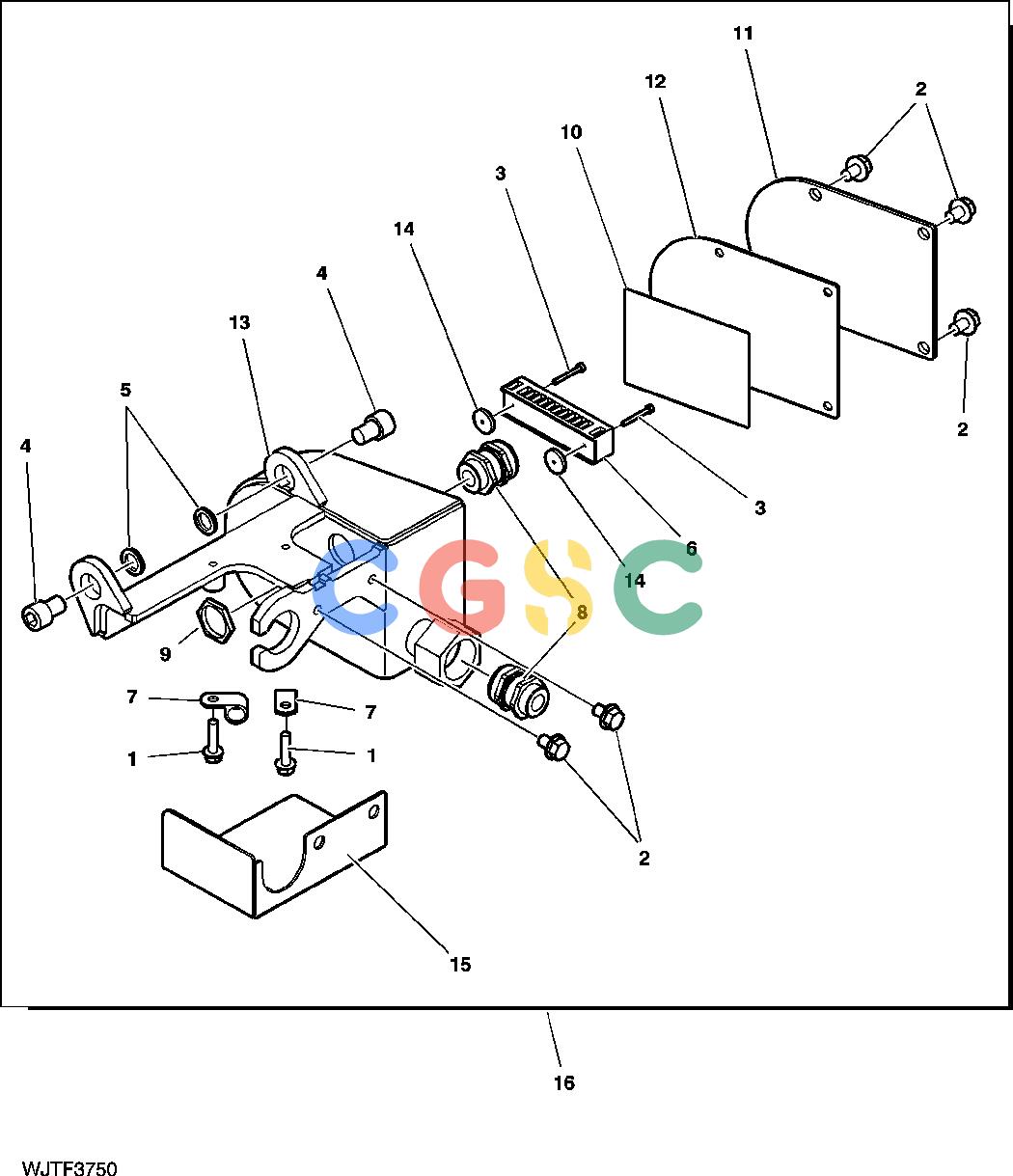 约翰迪尔零件查询HTH250 - ATTACHMENTS CABLEBOX AND BRACKET FROM SERIAL NO. EJH752X000XXX- [C01]EPC John Deere online