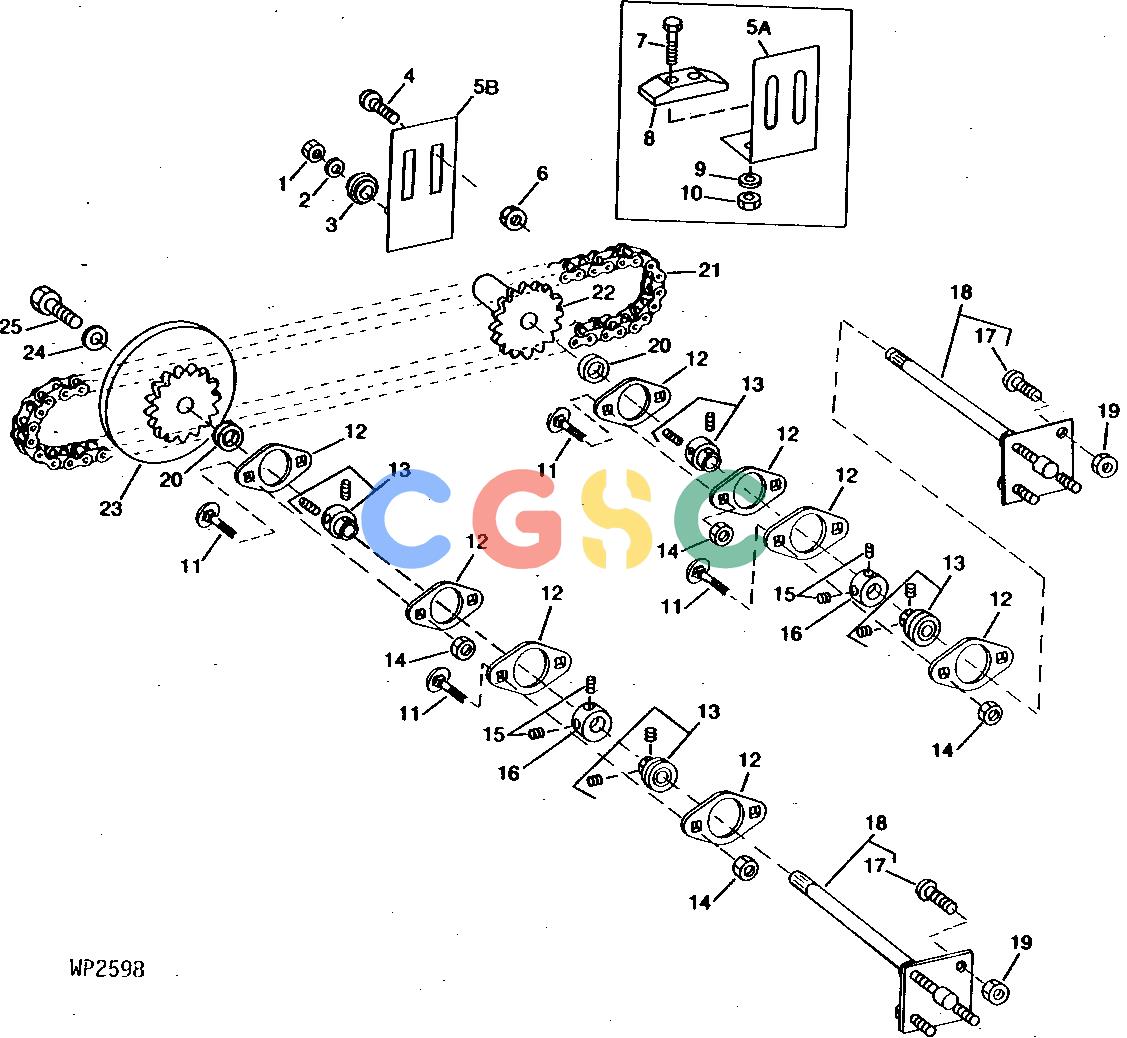 约翰迪尔零件查询600 - AMT DRIVE SPROCKETS, CHAIN AND AXLES (37")EPC John Deere online
