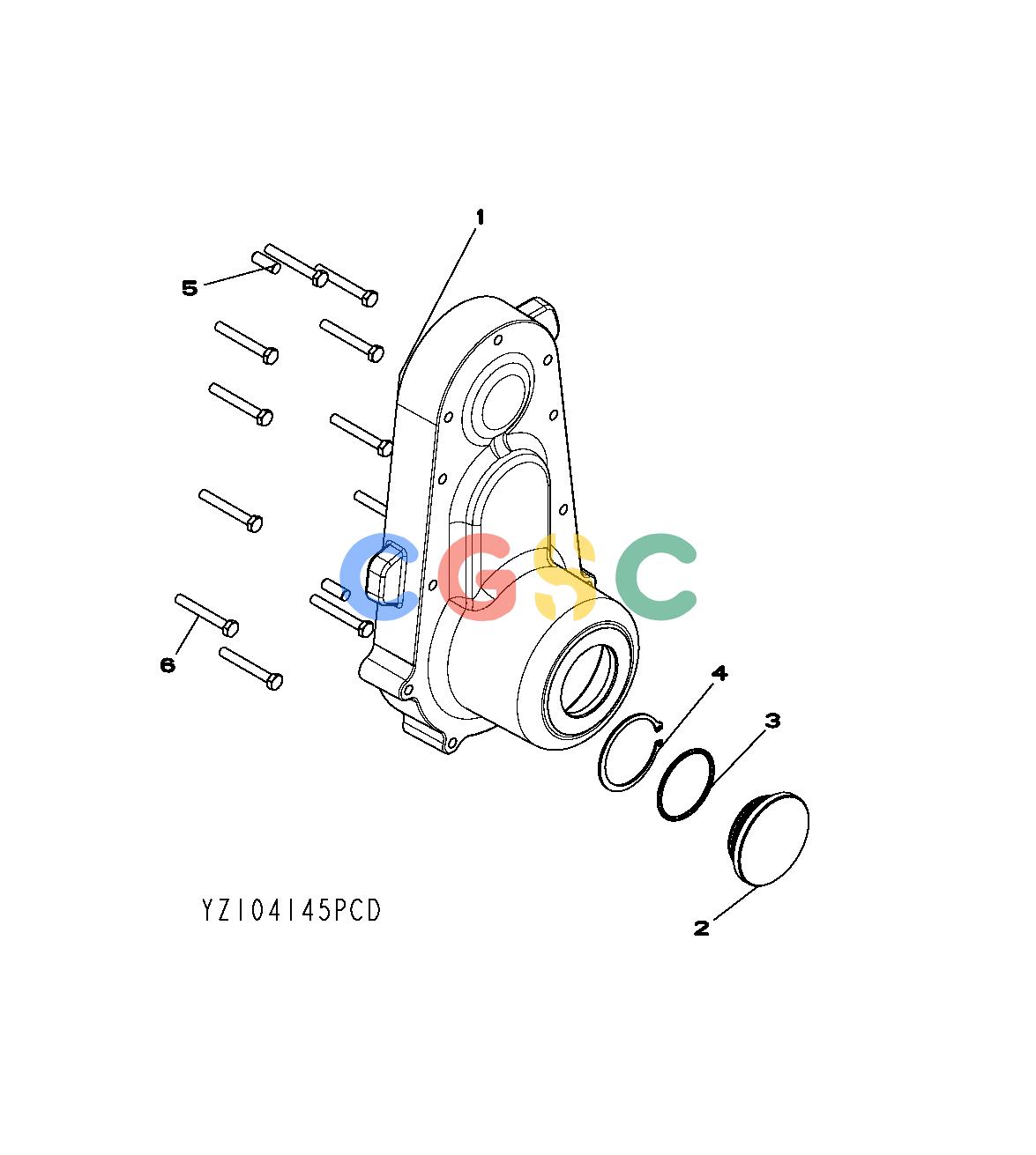 约翰迪尔零件查询1400 - AXLE YZ104145 Power Take Off Cover GroupEPC John Deere online