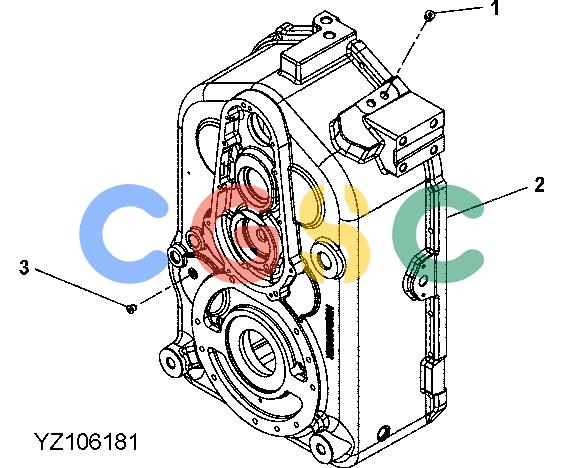 约翰迪尔零件查询1400 - AXLE YZ106181 SERVICE KIT FOR TORQUE CONVERTER HOUSING ASSEMBLYEPC John Deere online