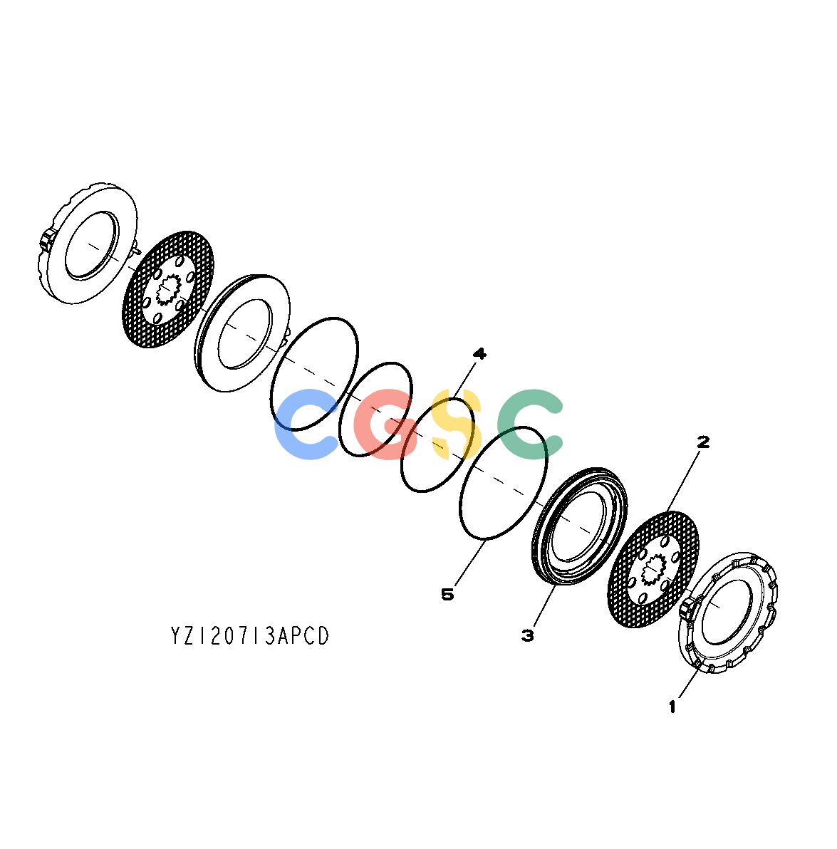 约翰迪尔零件查询624J - LOADER, FOUR-WHEEL DRIVE YZ120713 Dual BrakesEPC John Deere online