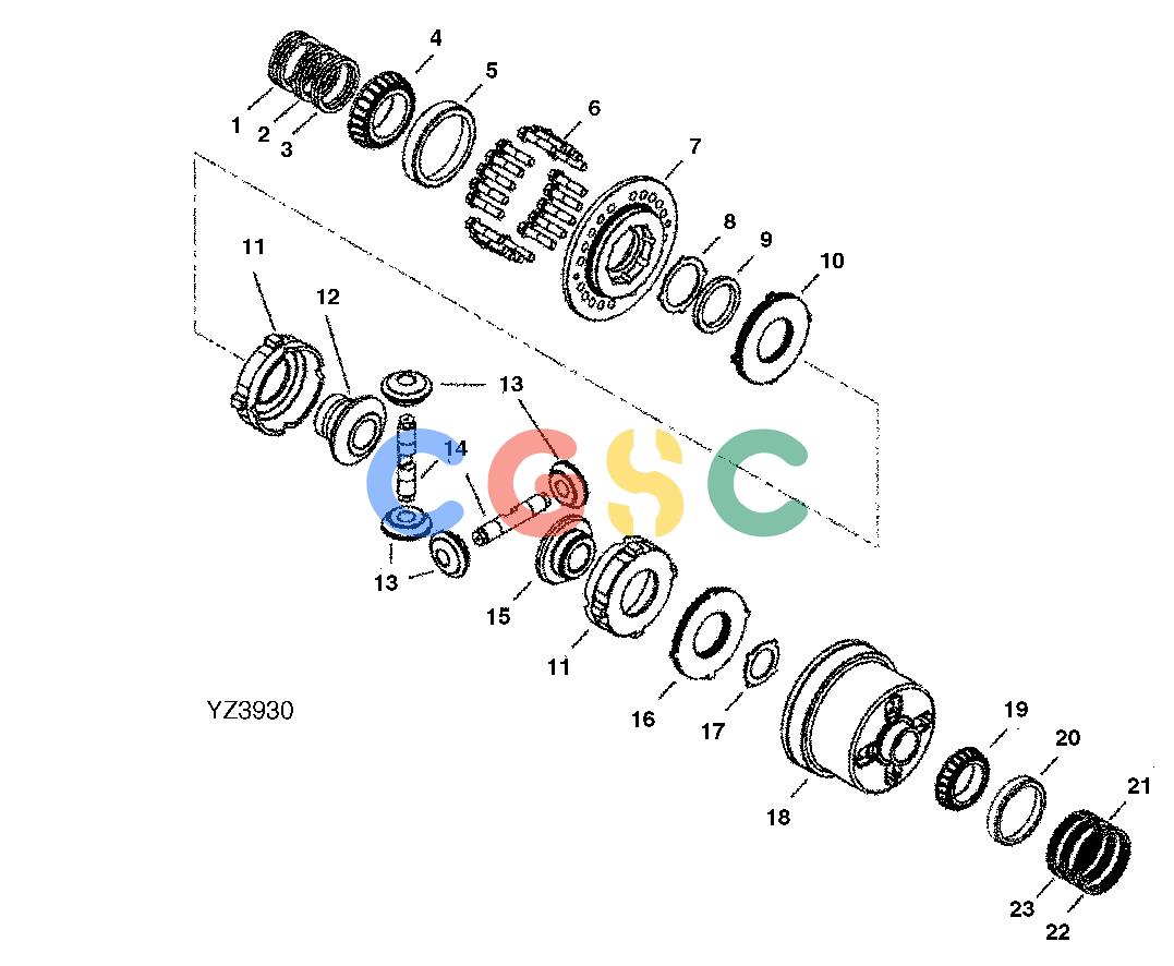 约翰迪尔零件查询RE160299 - AXLE LIMITED SLIP DIFFERENTIAL, FRONT, 1400 SERIES (RE68131)EPC John Deere online
