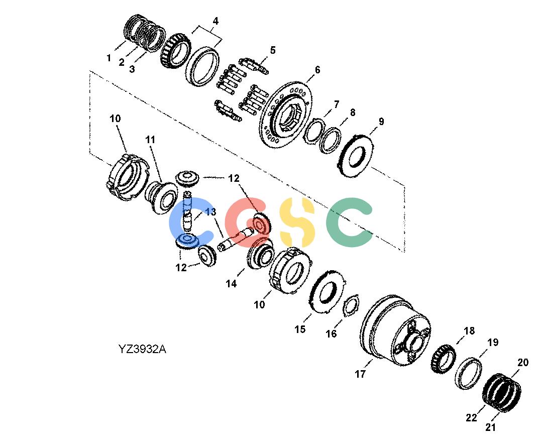 约翰迪尔零件查询RE160299 - AXLE Limited Slip Differential, RearEPC John Deere online