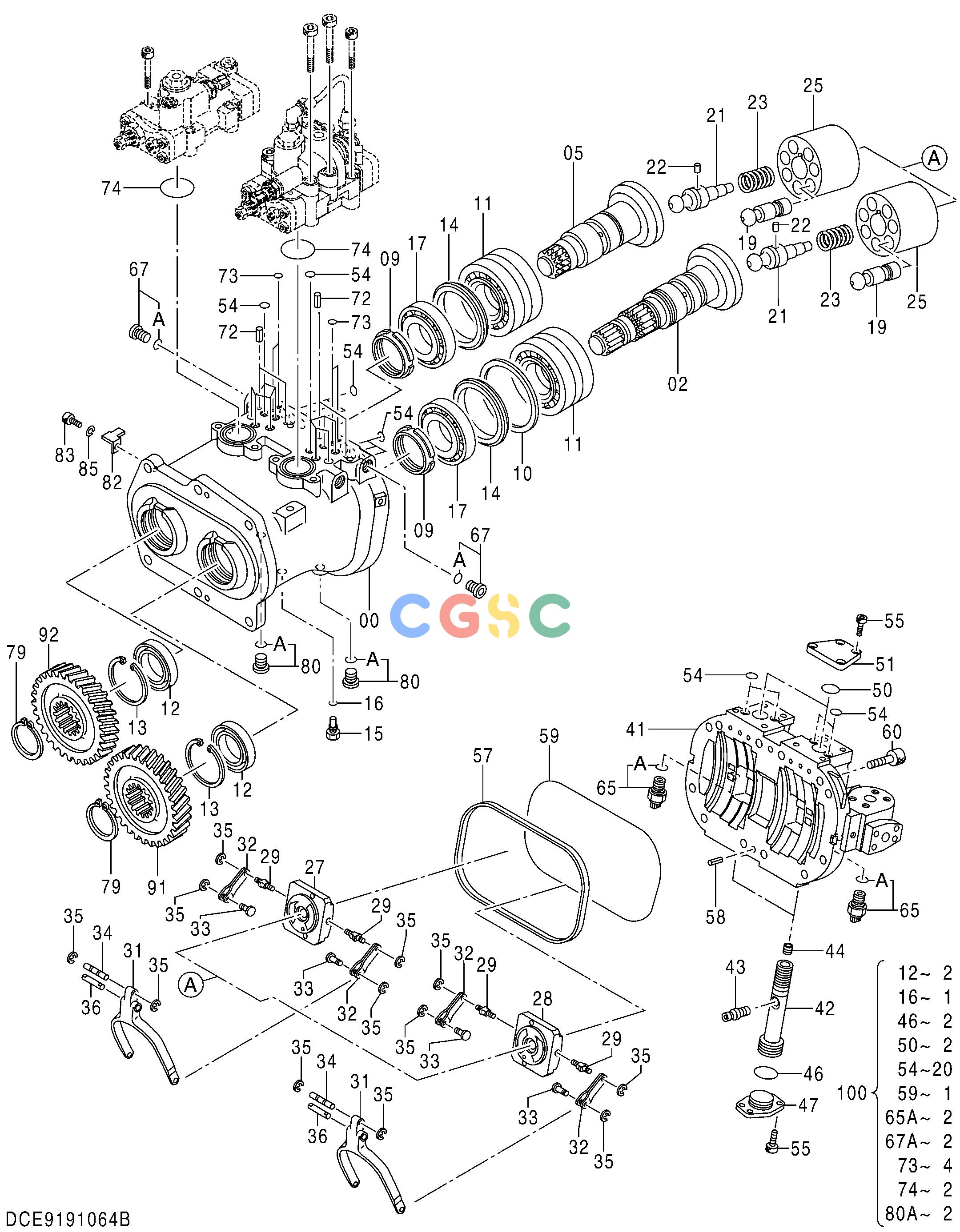 日立零件查询（MA200-G）PUMP;UNIT Hitachi HOP online