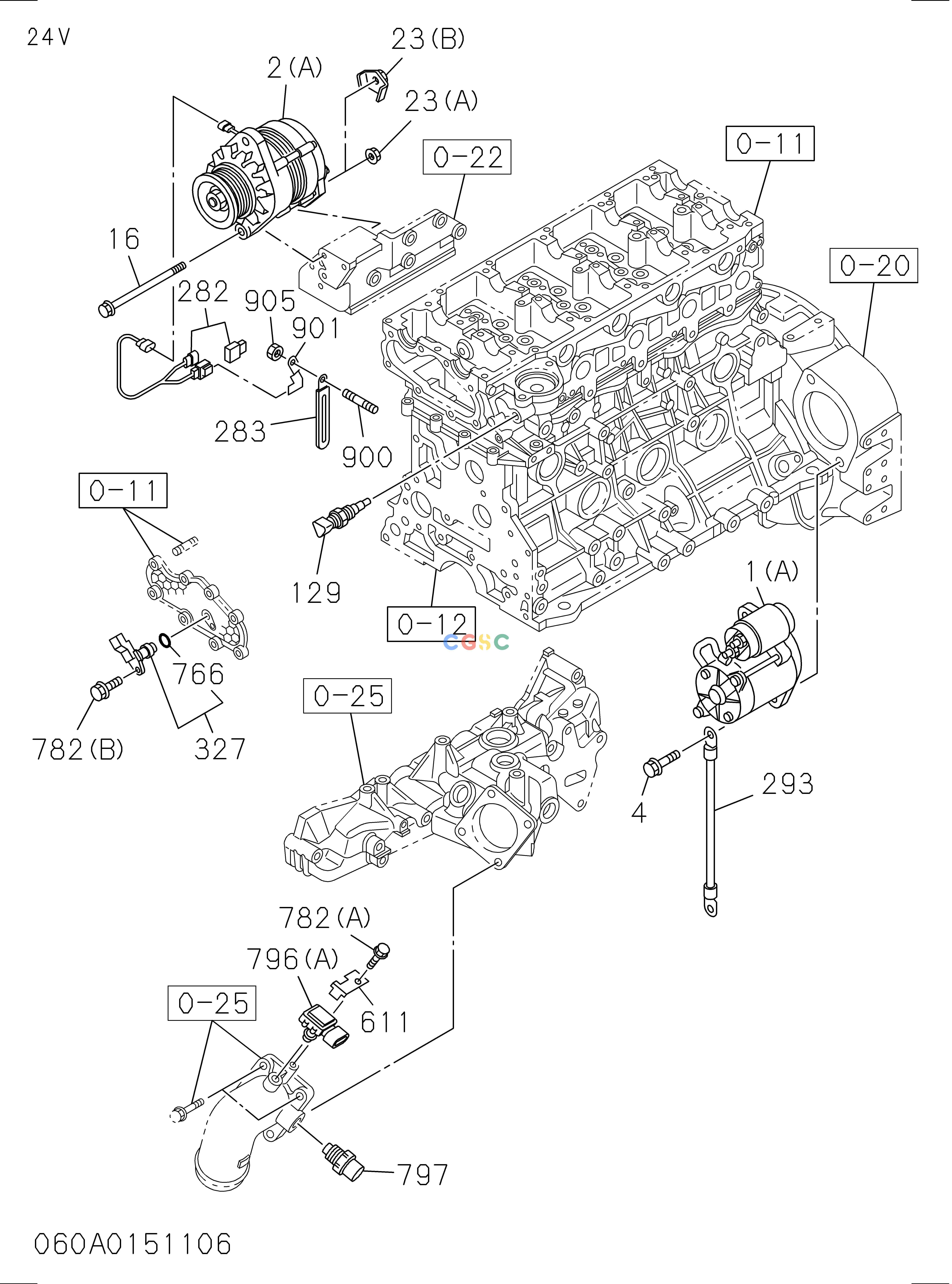 日立零件查询（CP220-3）060: ENGINE ELECTRICAL CONTROL PARTS Hitachi HOP online