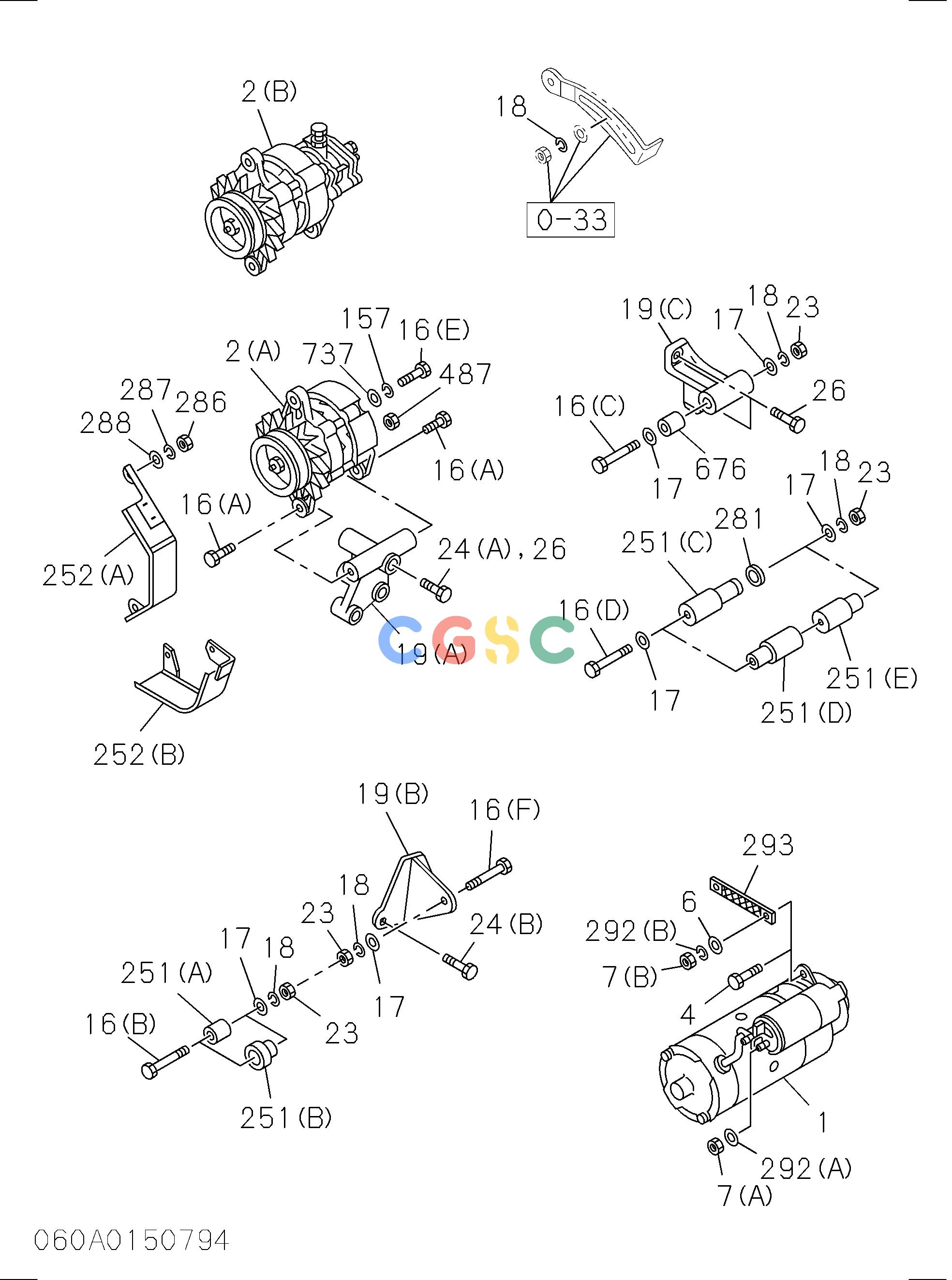 日立零件查询（BX70D）ENGINE ELECTRICAL CONTROL PARTS Hitachi HOP online