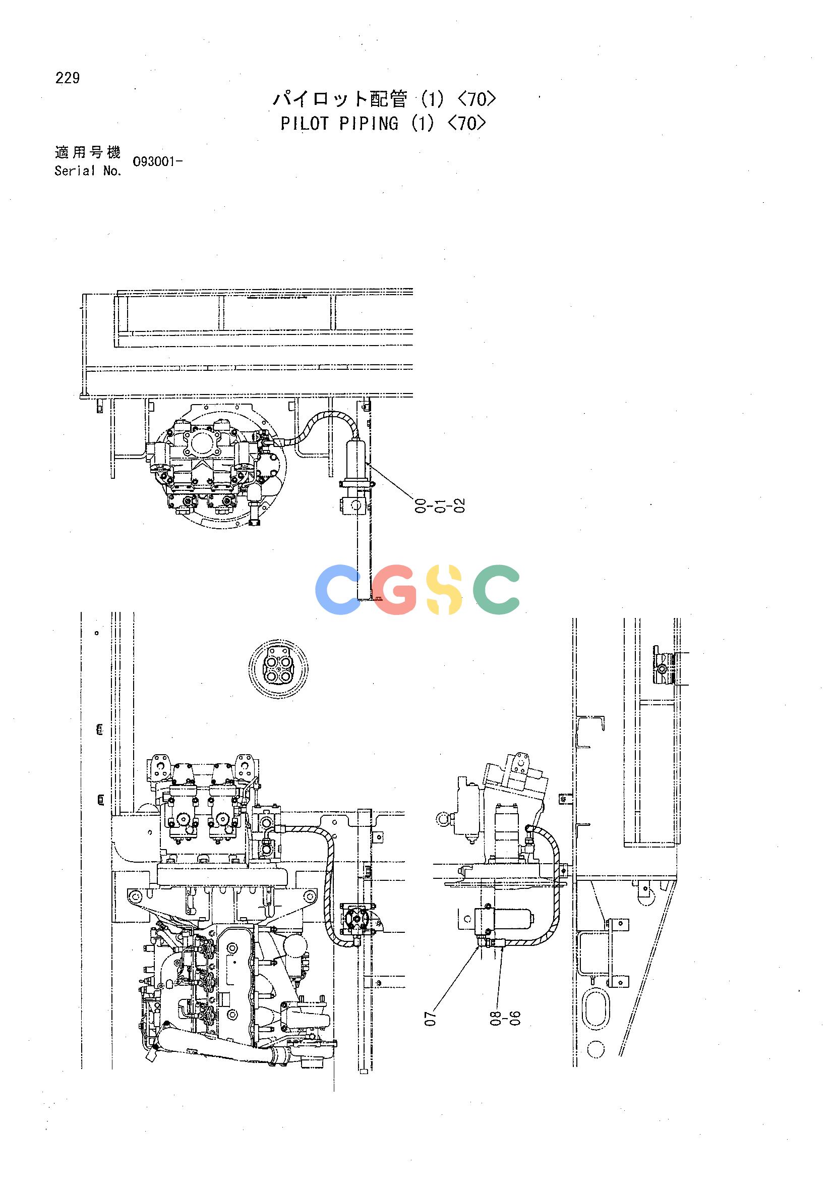 日立零件查询（CHR70）PILOT PIPING (1) <70> Hitachi HOP online
