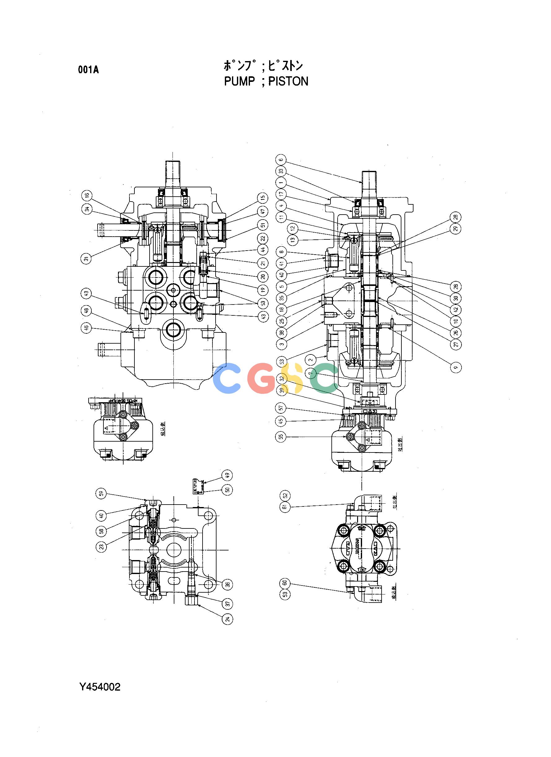 日立零件查询（CG15D）PUMP;PISTON Hitachi HOP online