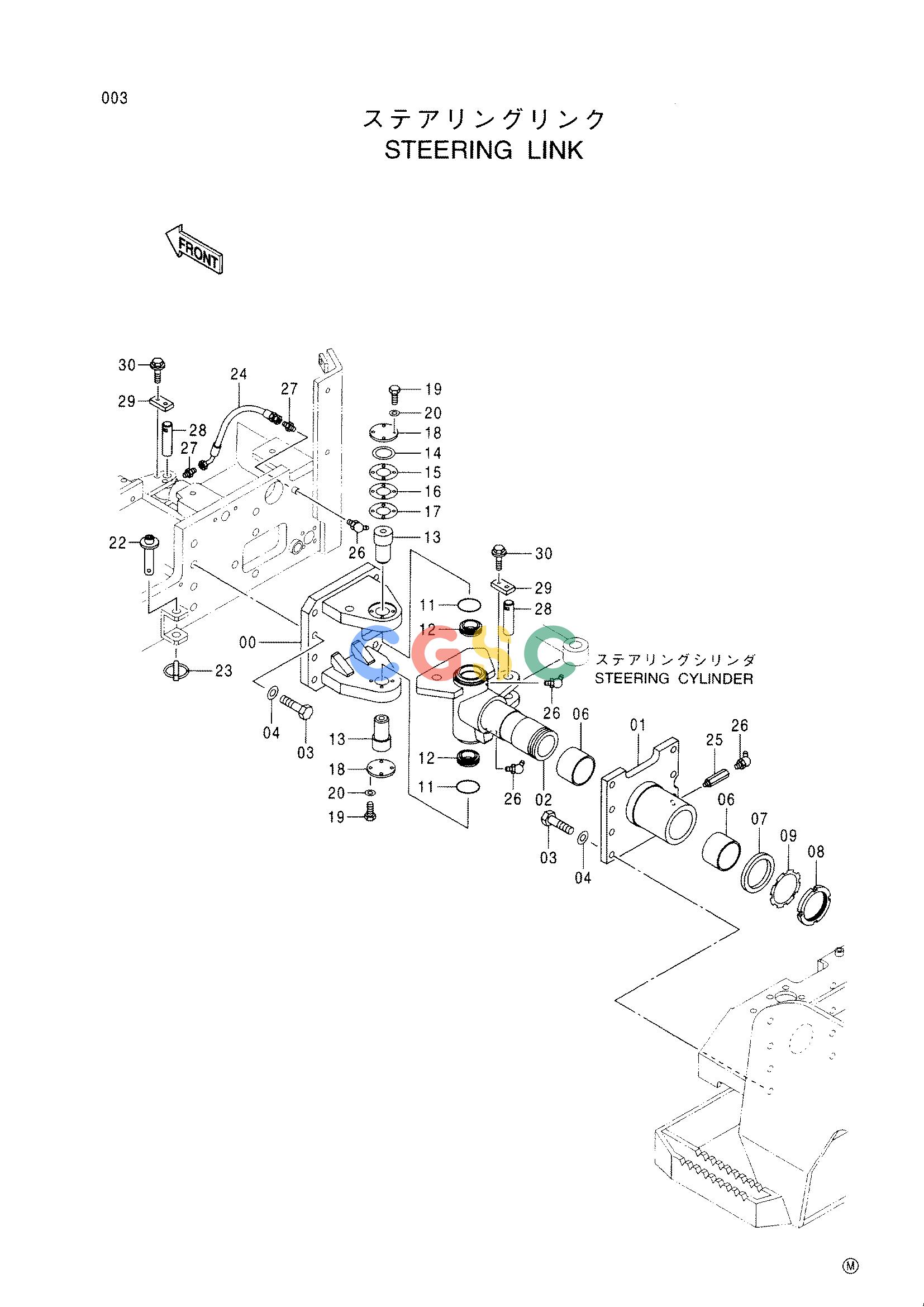 日立零件查询（CC150CW）STEERING LINK Hitachi HOP online
