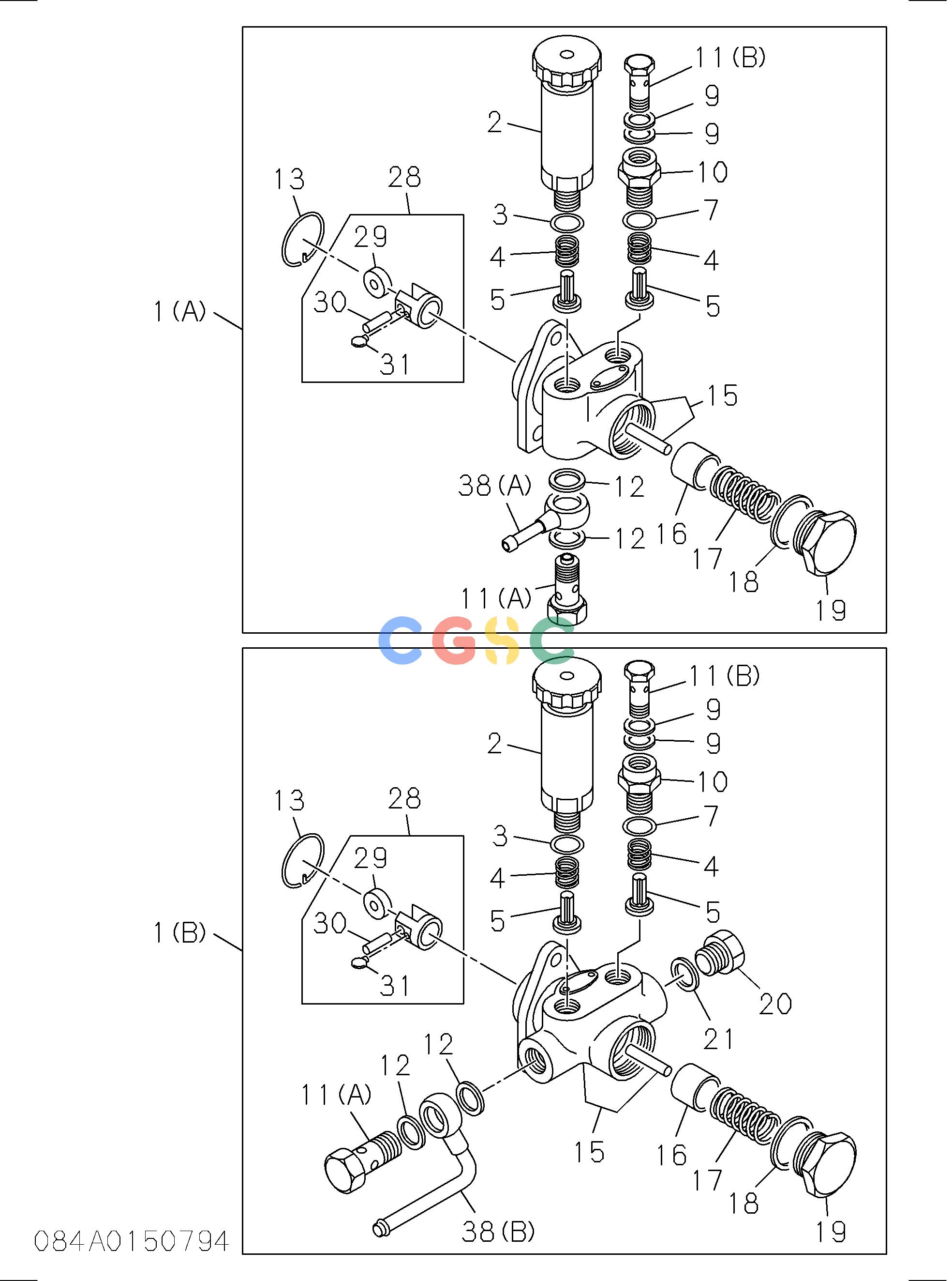 日立零件查询（BX70D）FEED PUMP; INJECTION PUMP Hitachi HOP online