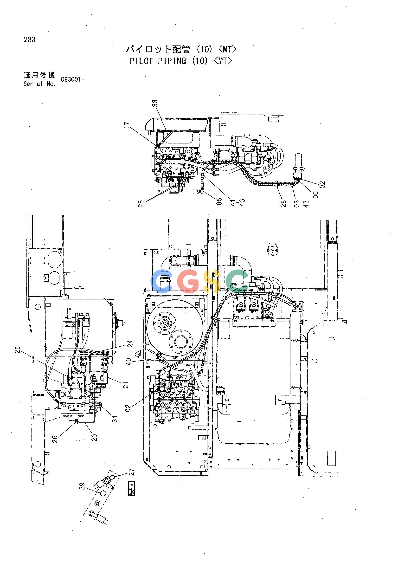 日立零件查询（CHR70）PILOT PIPING (10) <MT> Hitachi HOP online