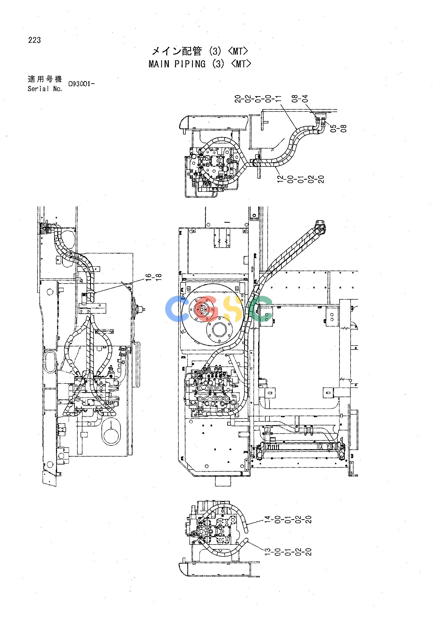 日立零件查询（CHR70）MAIN PIPING (3) <MT> Hitachi HOP online