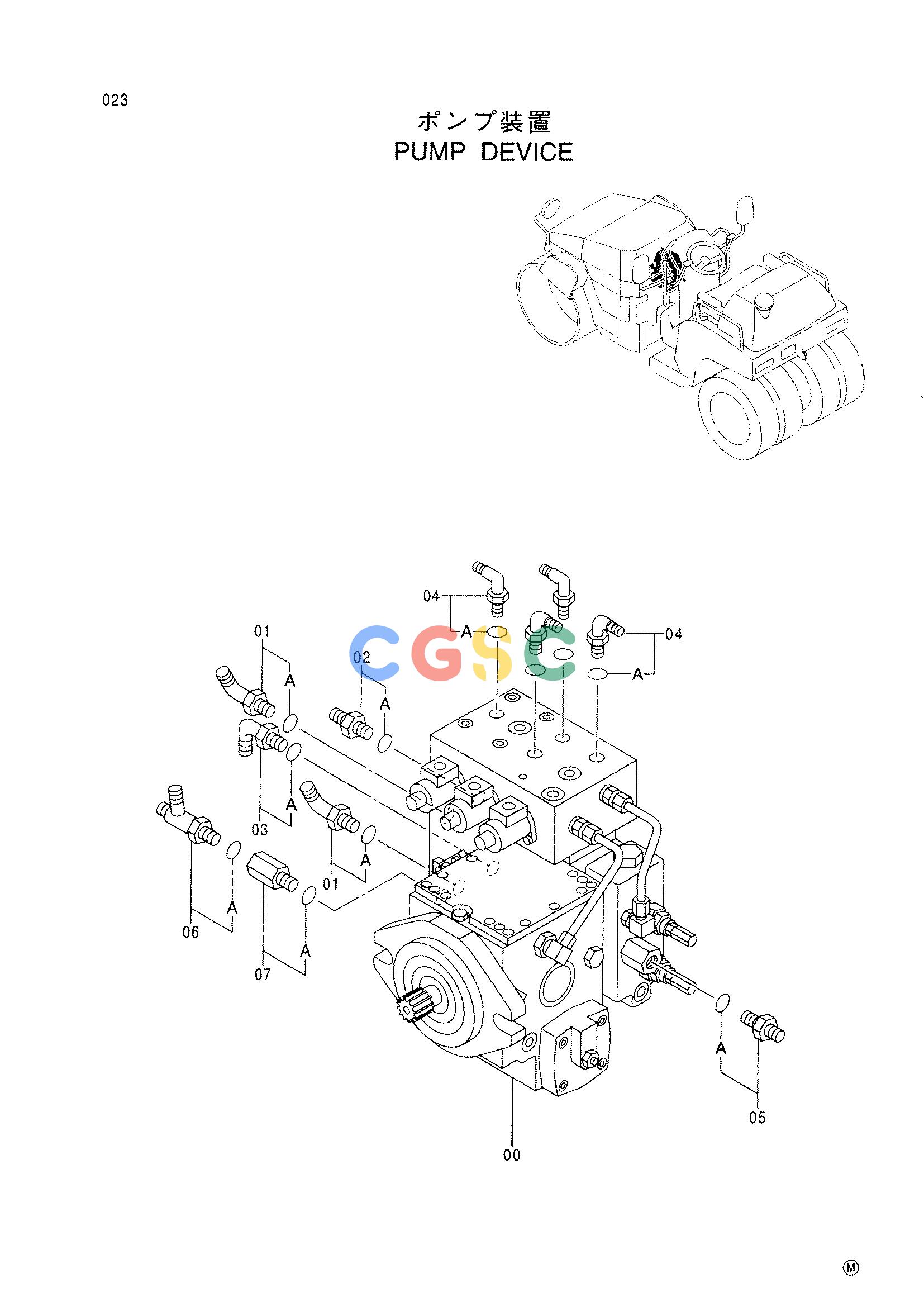 日立零件查询（CC150CW）PUMP DEVICE Hitachi HOP online