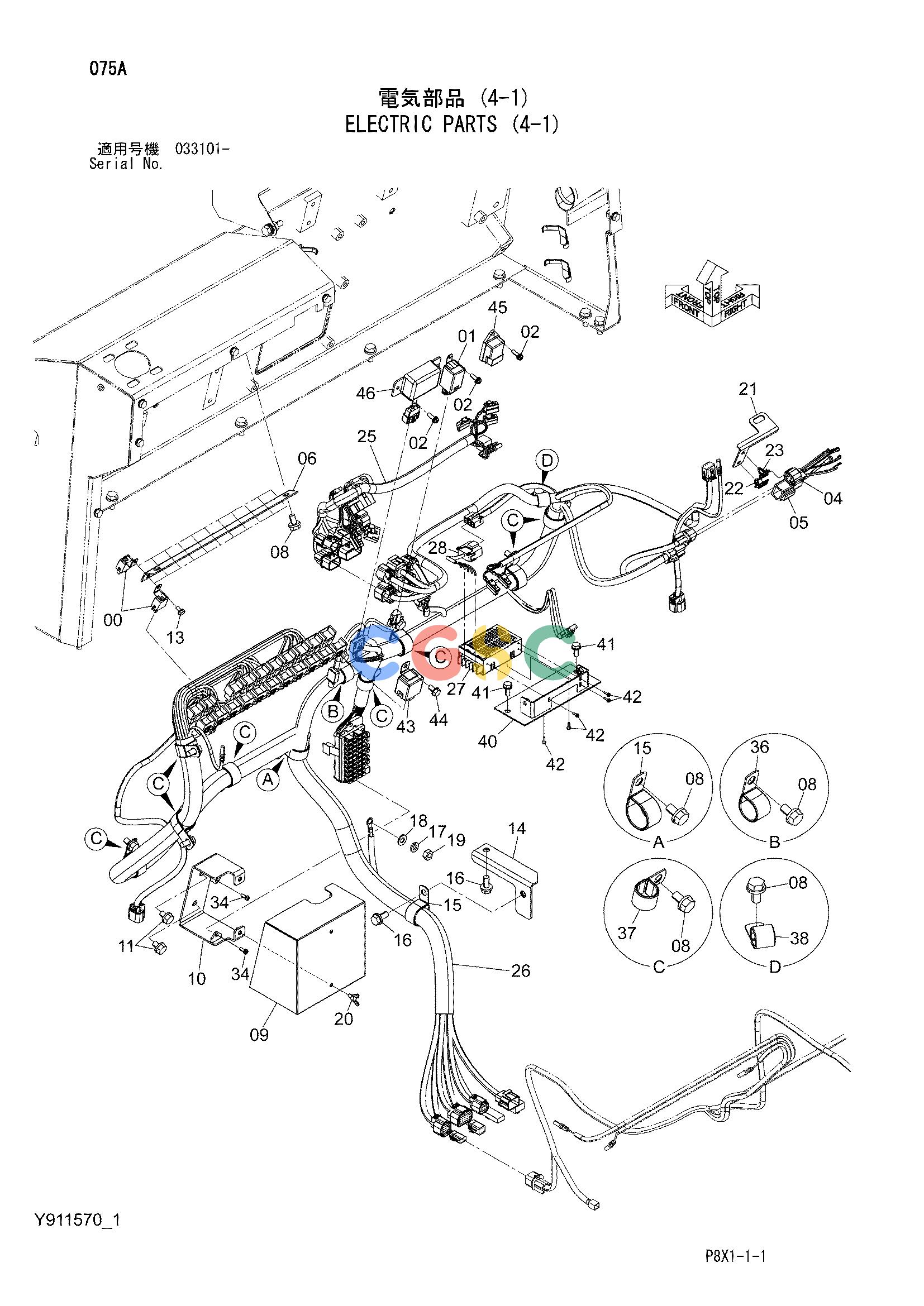 日立零件查询（CS125-3）ELECTRIC PARTS (4-1) Hitachi HOP online