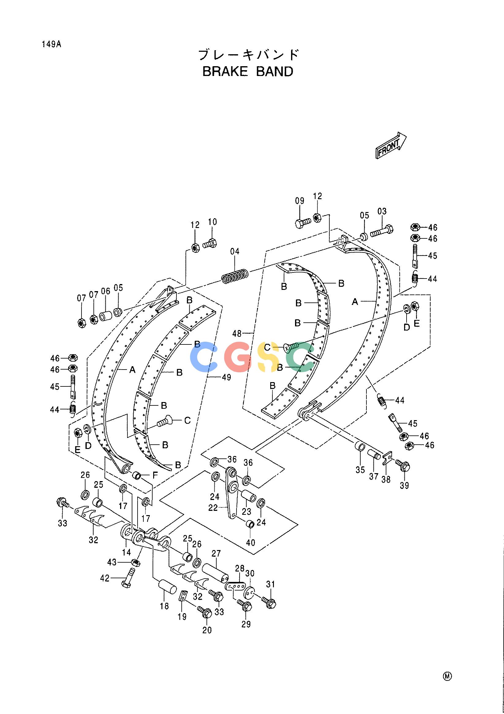日立零件查询（CX1100）BRAKE BAND Hitachi HOP online
