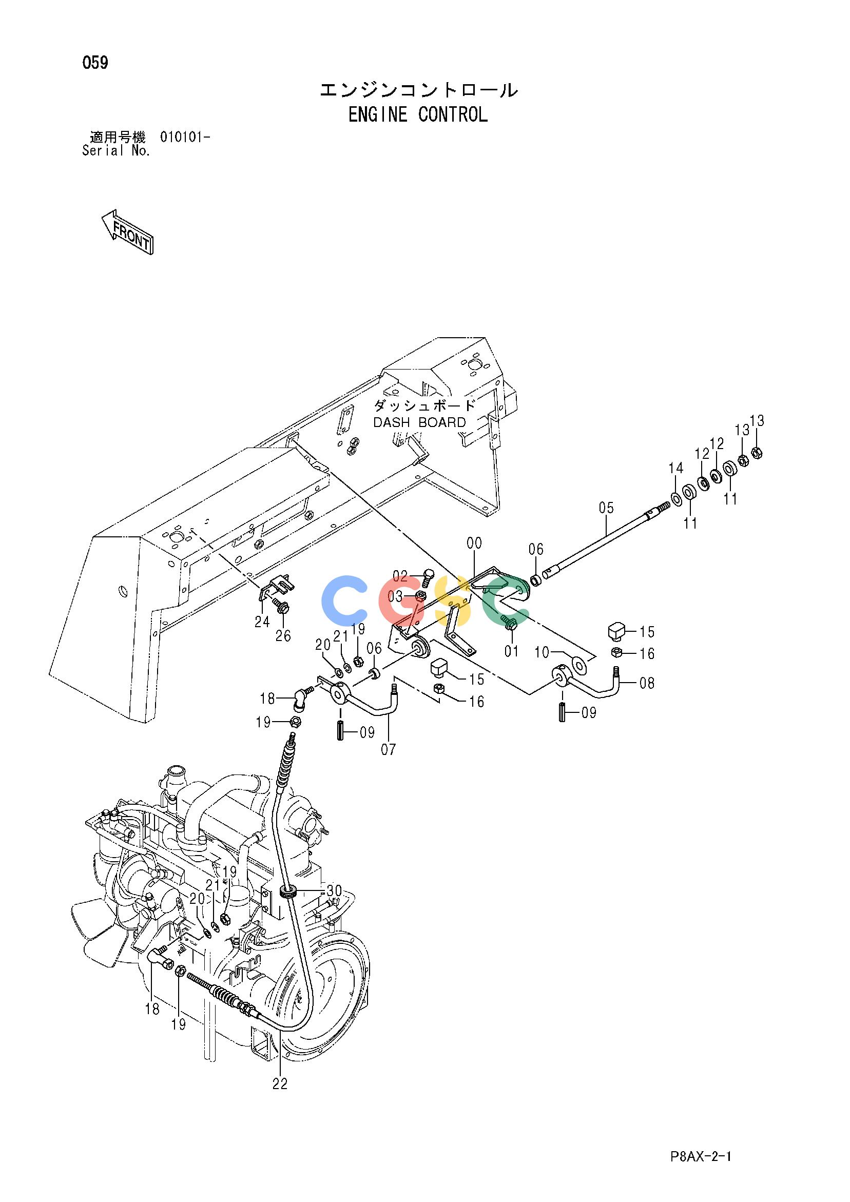 日立零件查询（CS125）ENGINE CONTROL Hitachi HOP online