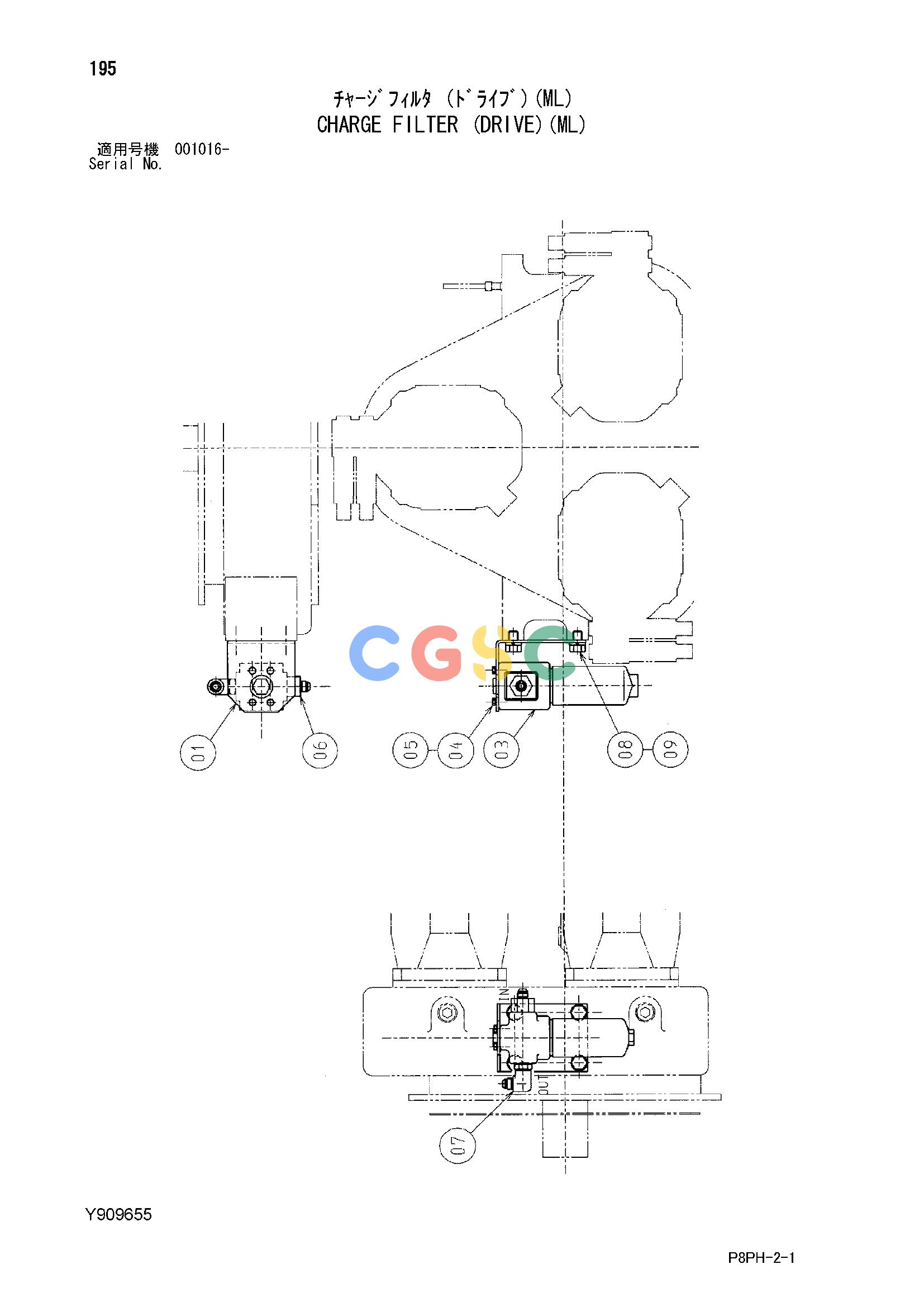 日立零件查询（AR2000）CHARGE FILTER (DRIVE)(ML) Hitachi HOP online