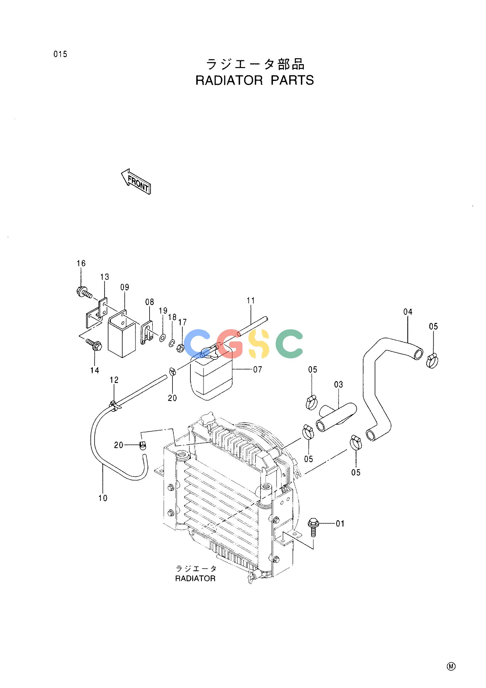 日立零件查询（CC150CW）RADIATOR PARTS Hitachi HOP online