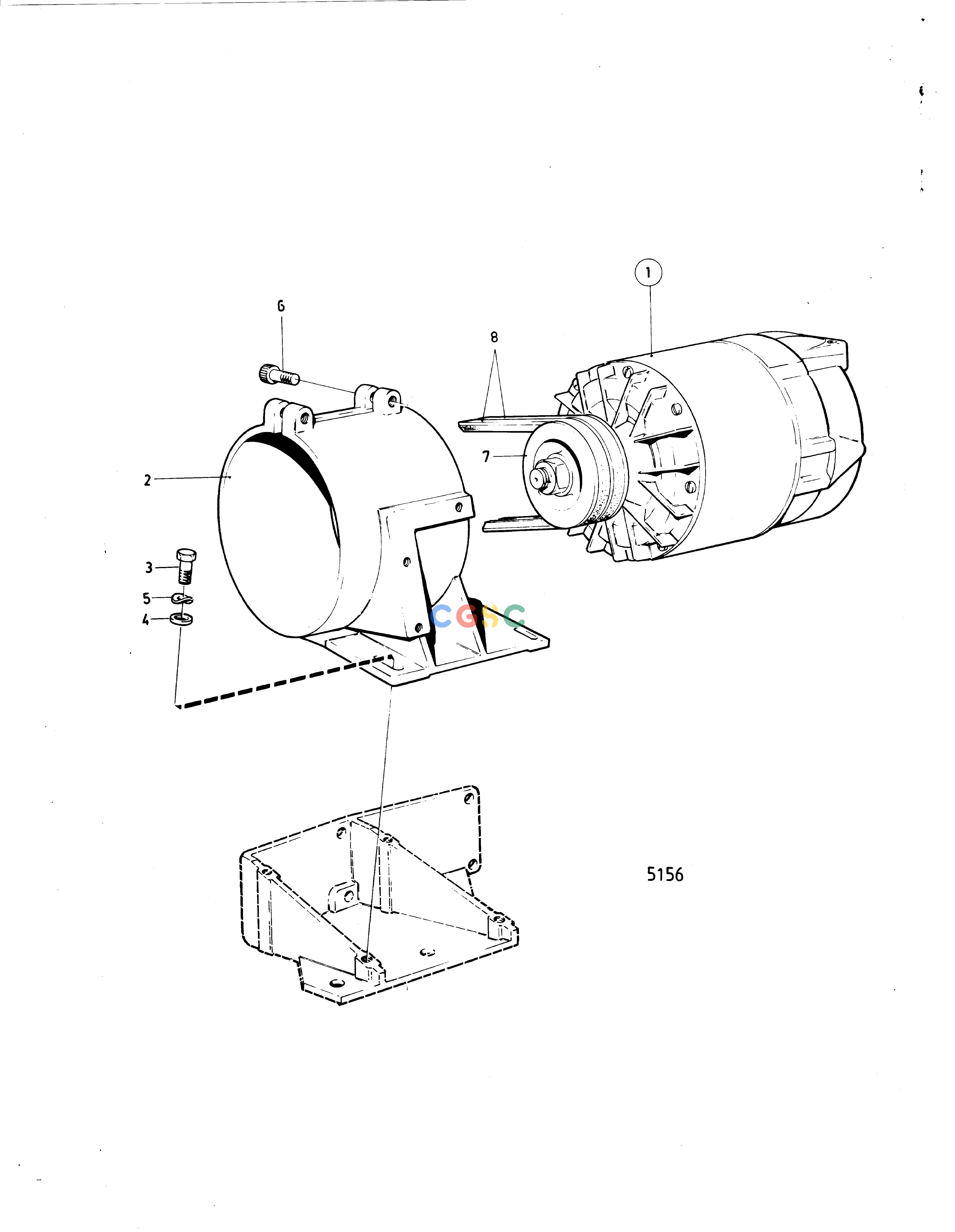 沃尔沃零件查询MD70B; MD70BK; TMD70B; THAMD70B; TAMD70B; AQD70BL; AQD70BElectrical SystemAlternator and Installation Components 24V60A, 32V60A: BEPC Volvo Penta Parts catalog