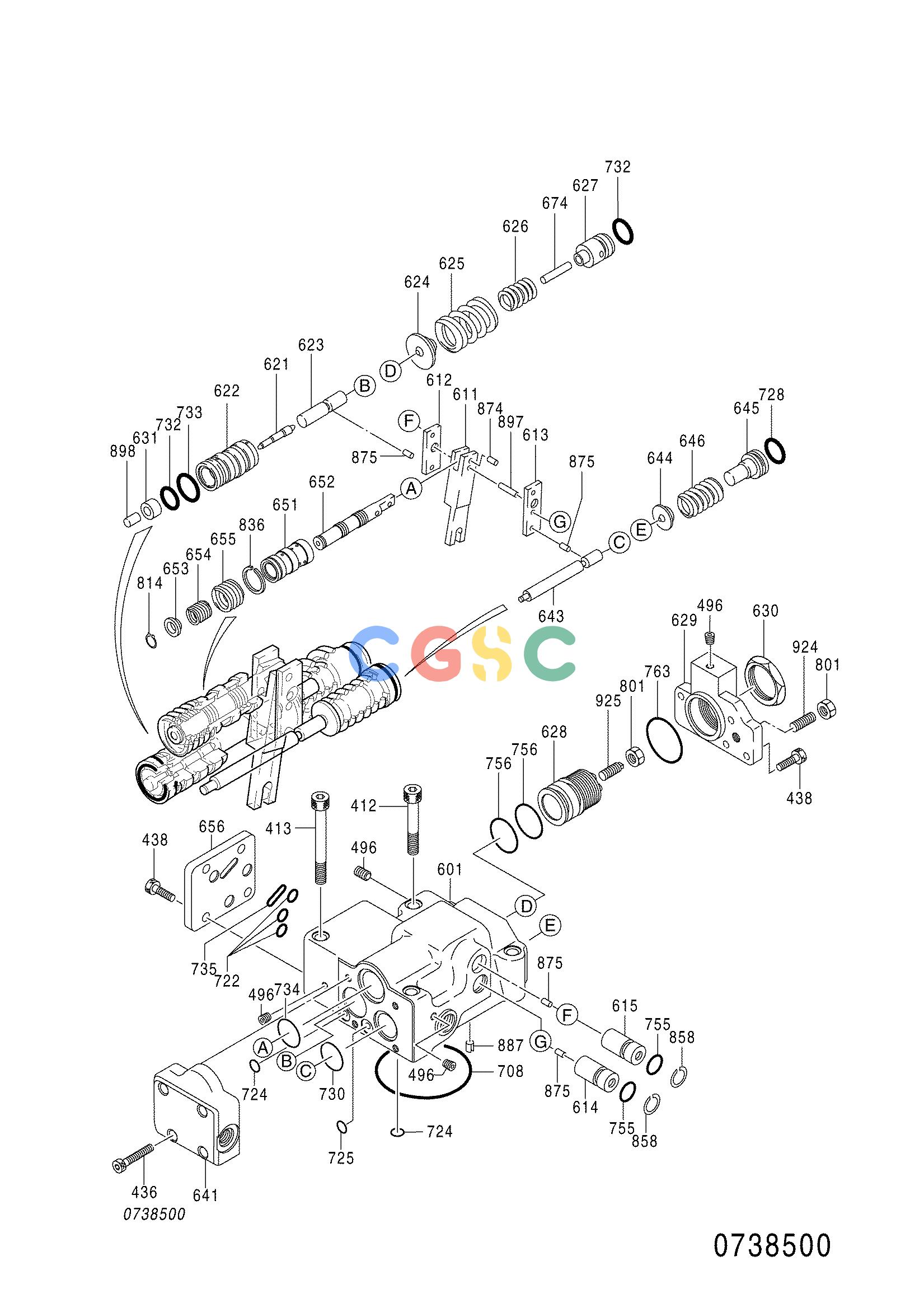 日立零件查询（CX2000）PUMP REGULATOR Hitachi HOP online