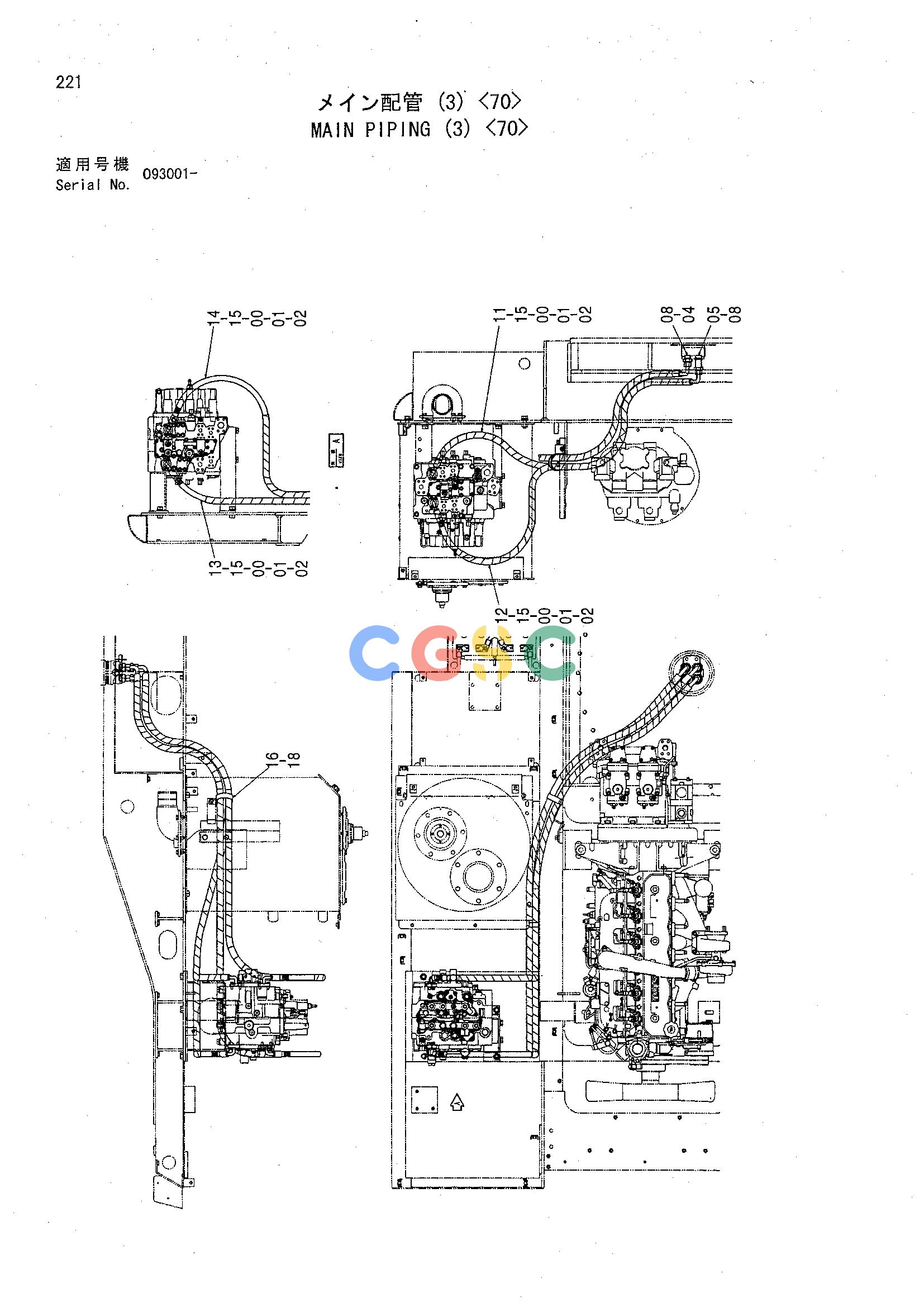 日立零件查询（CHR70）MAIN PIPING (3) <70> Hitachi HOP online