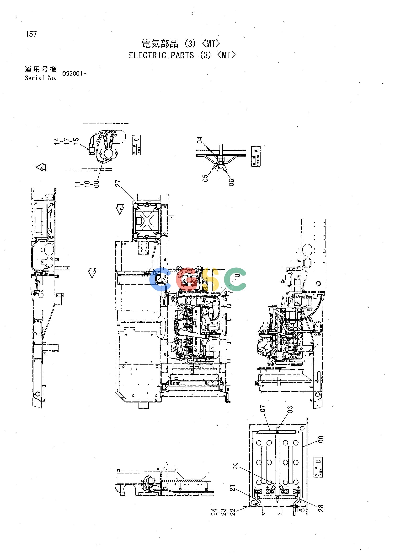 日立零件查询（CHR70）ELECTRIC PARTS (3) <MT> Hitachi HOP online