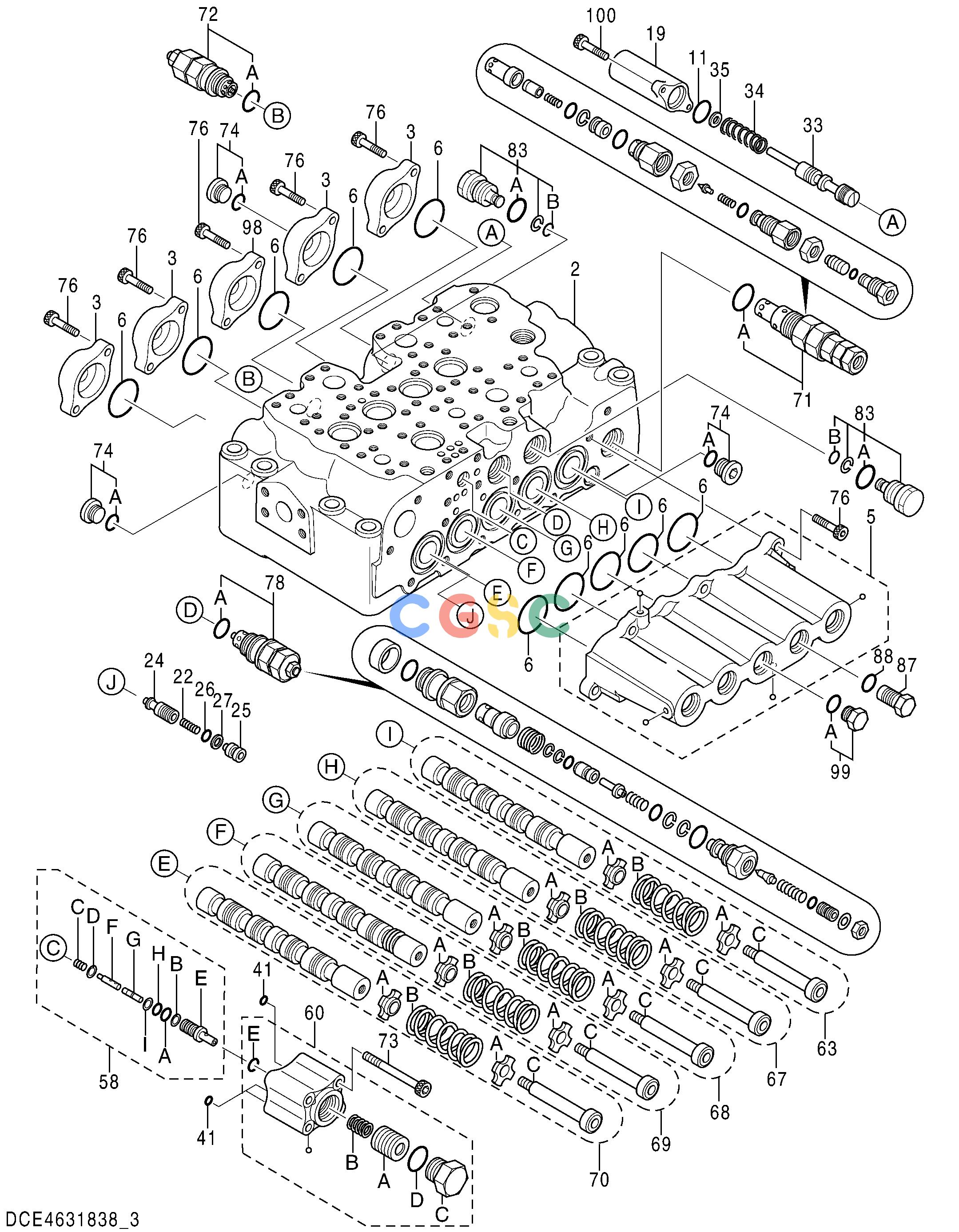 日立零件查询（MA200-G）VALVE;CONTROL (3/5) Hitachi HOP online