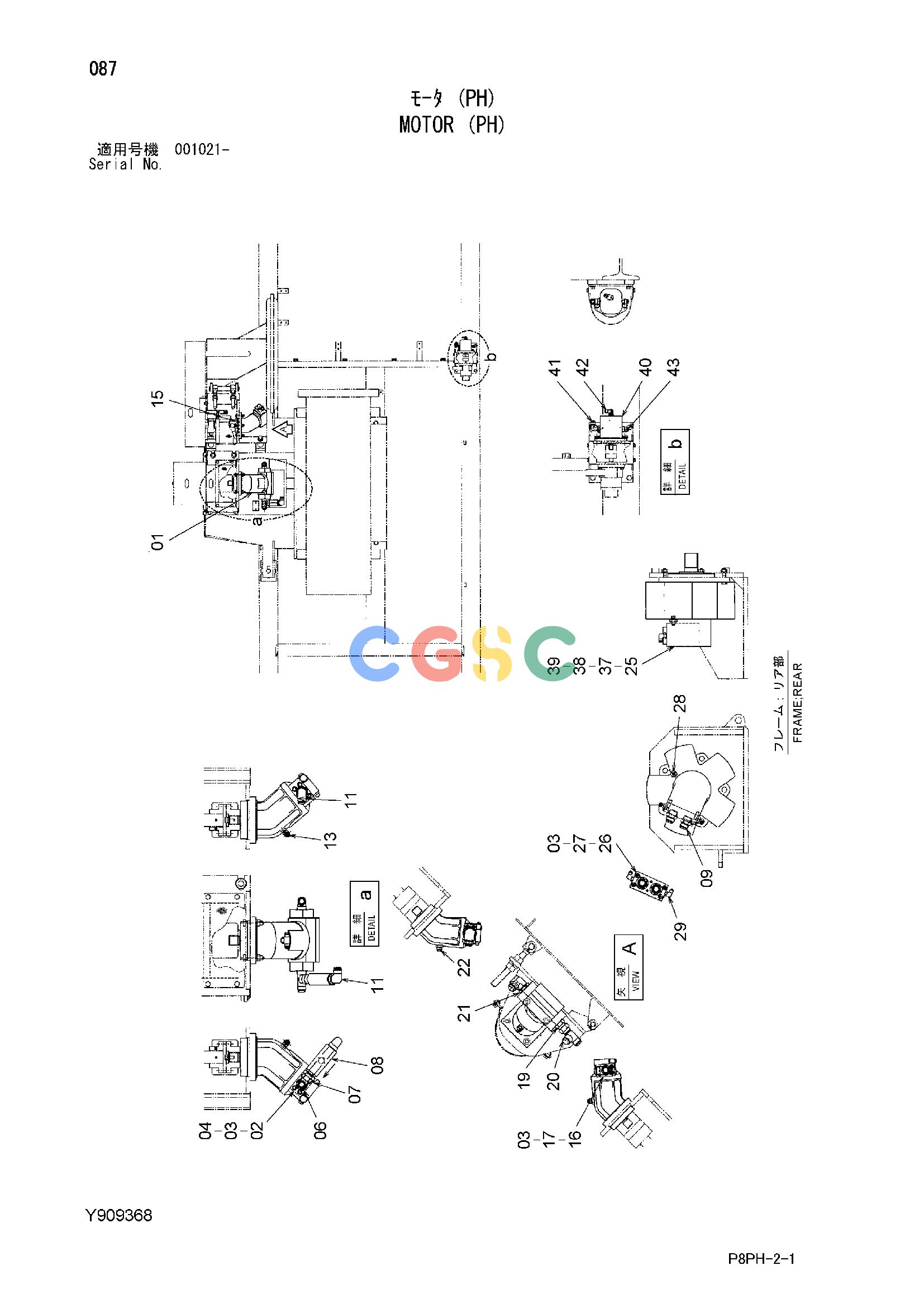 日立零件查询（AR2000）MOTOR (PH) Hitachi HOP online
