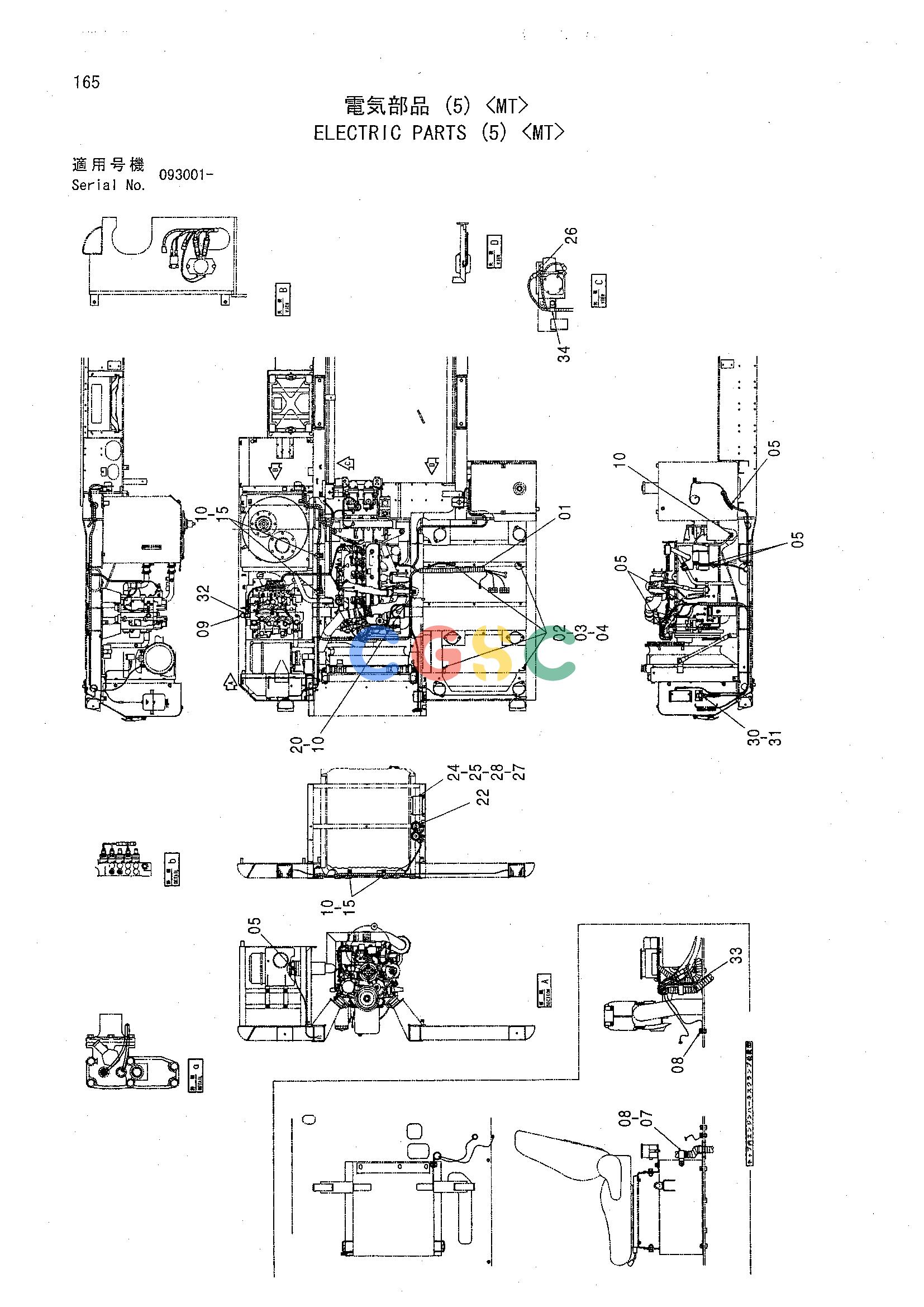 日立零件查询（CHR70）ELECTRIC PARTS (5) <MT> Hitachi HOP online