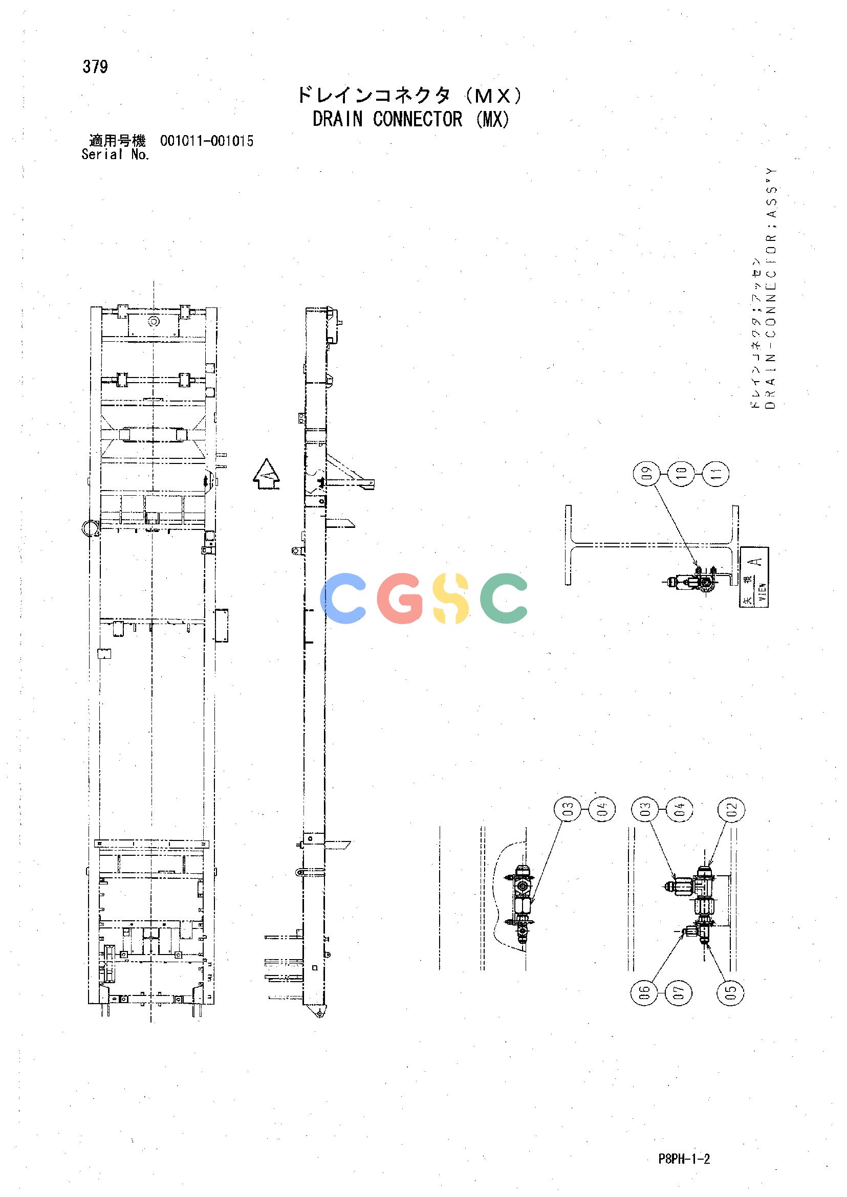 日立零件查询（AR2000）DRAIN CONNECTOR (MX) Hitachi HOP online