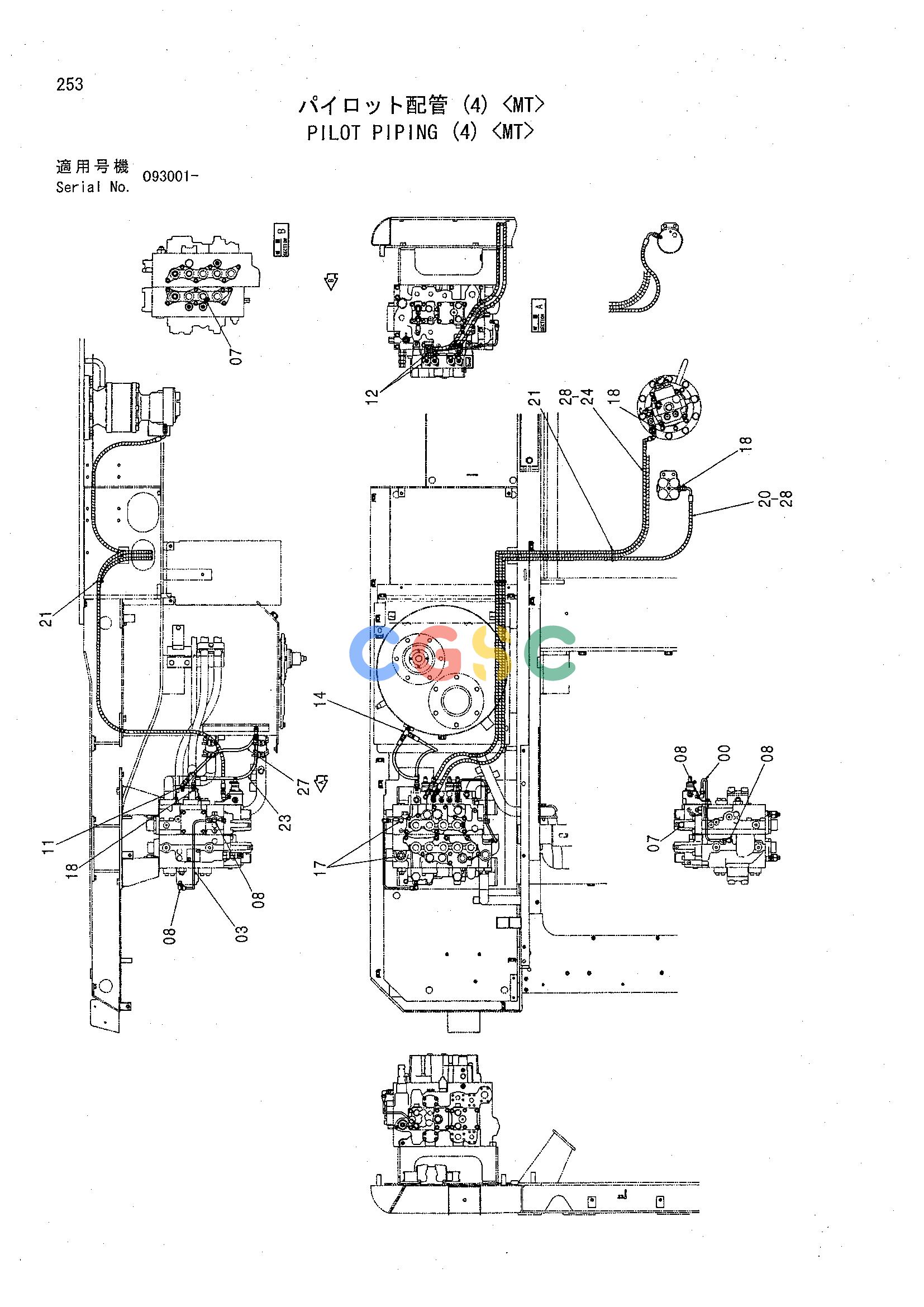 日立零件查询（CHR70）PILOT PIPING (4) <MT> Hitachi HOP online