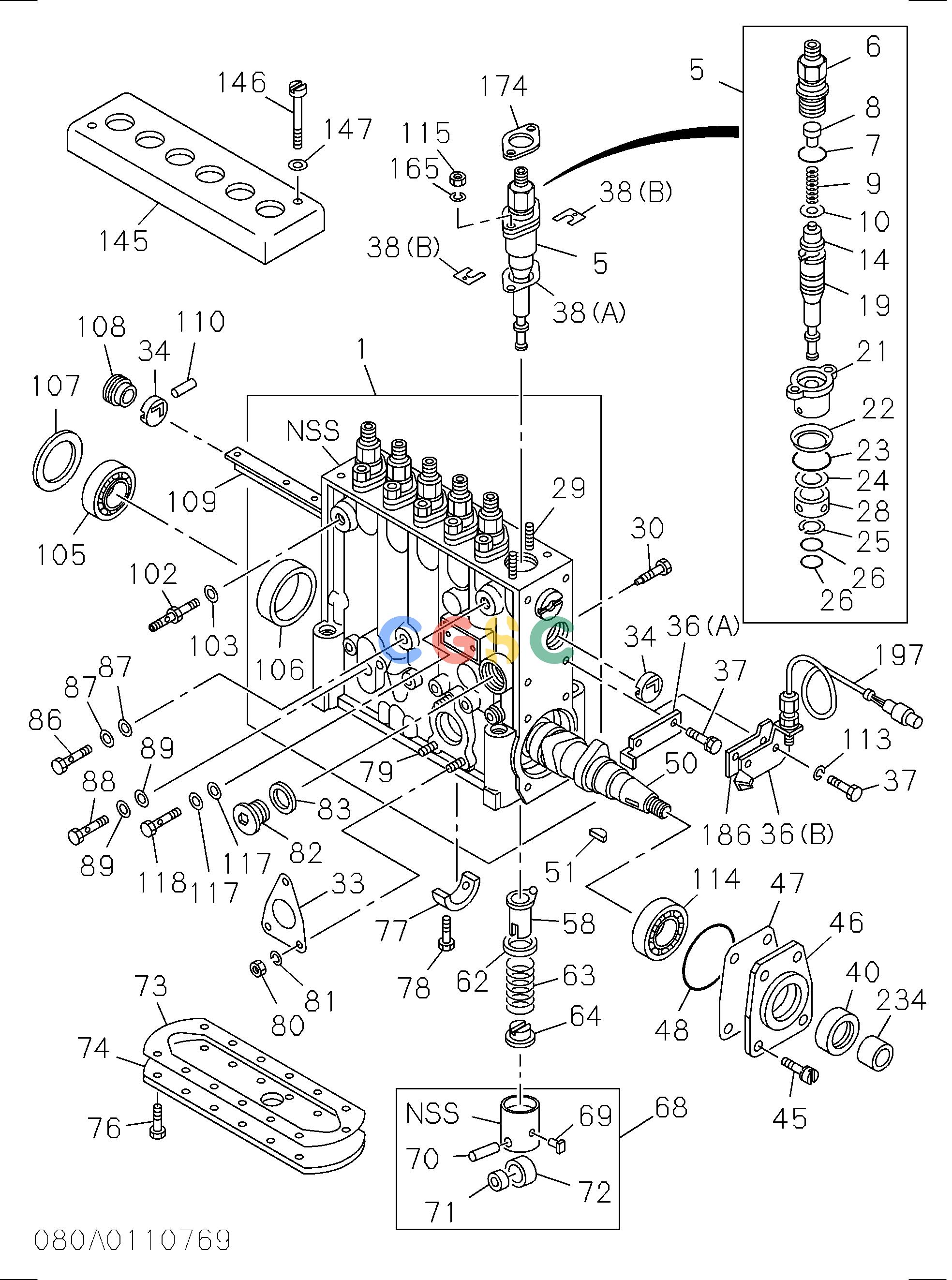 日立零件查询（CX1000-C）INJECTION PUMP Hitachi HOP online