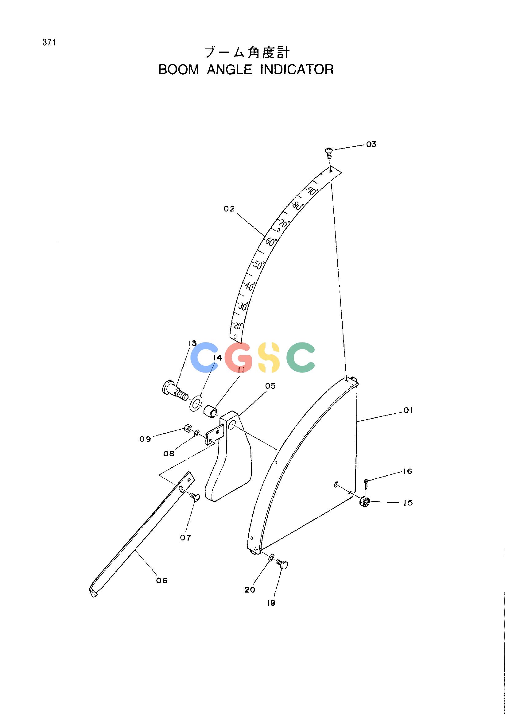 日立零件查询（CX1000）BOOM ANGLE INDICATOR Hitachi HOP online