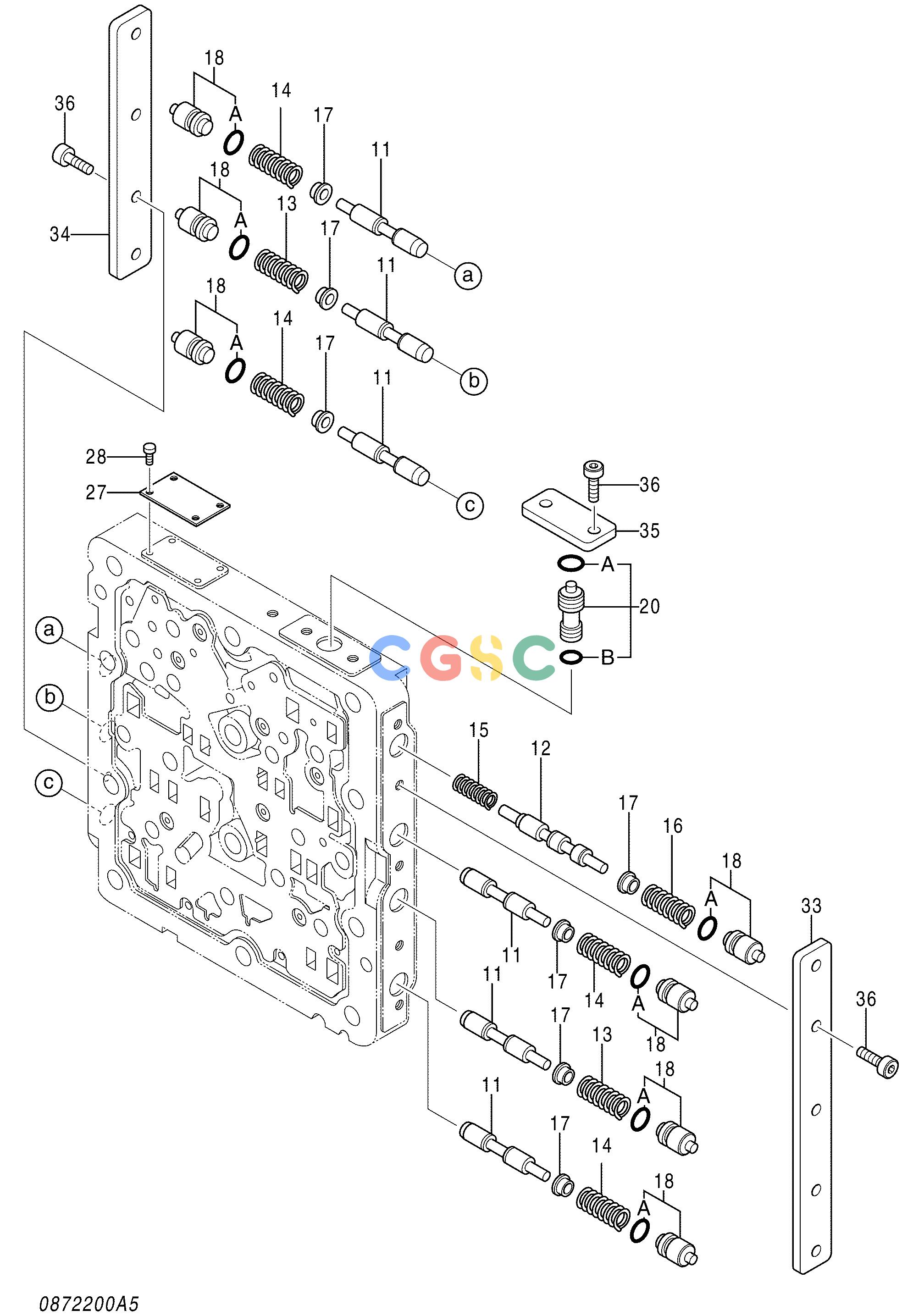 日立零件查询（MA200-G）VALVE;SHUTTLE (5/5) Hitachi HOP online