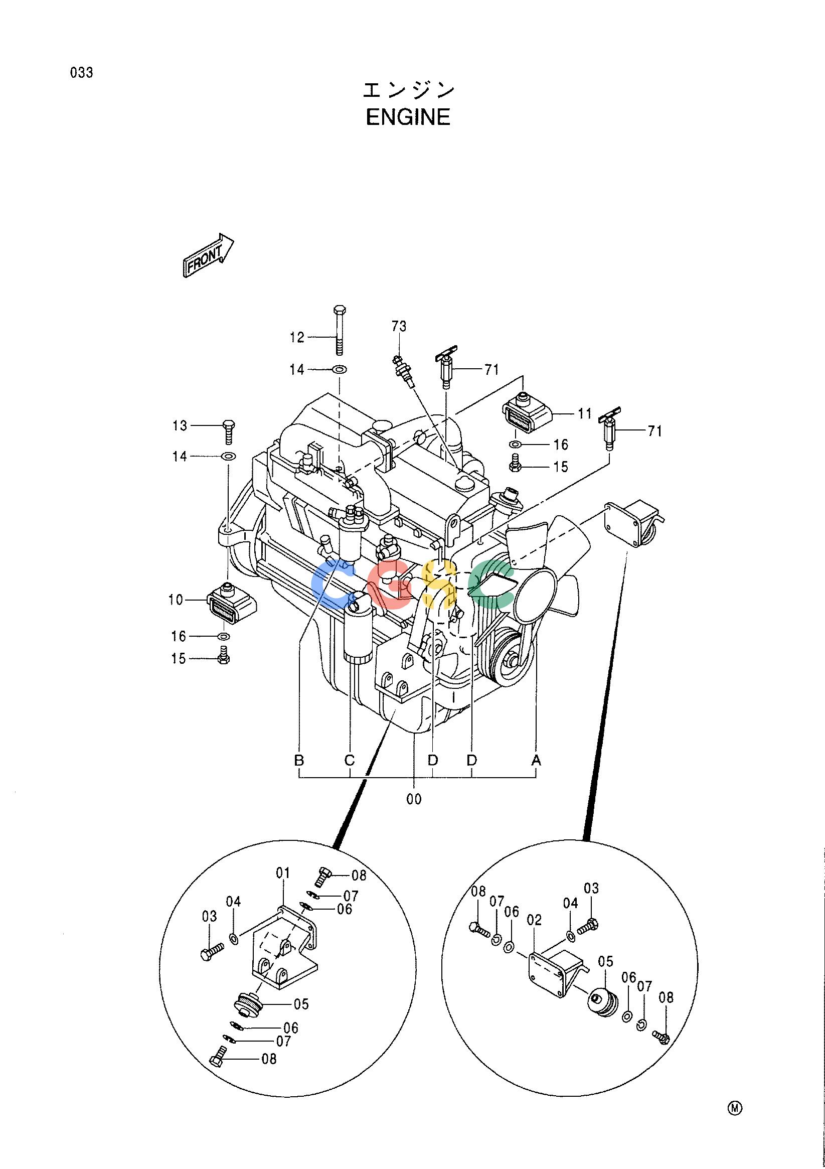 日立零件查询（CX1100）ENGINE Hitachi HOP online
