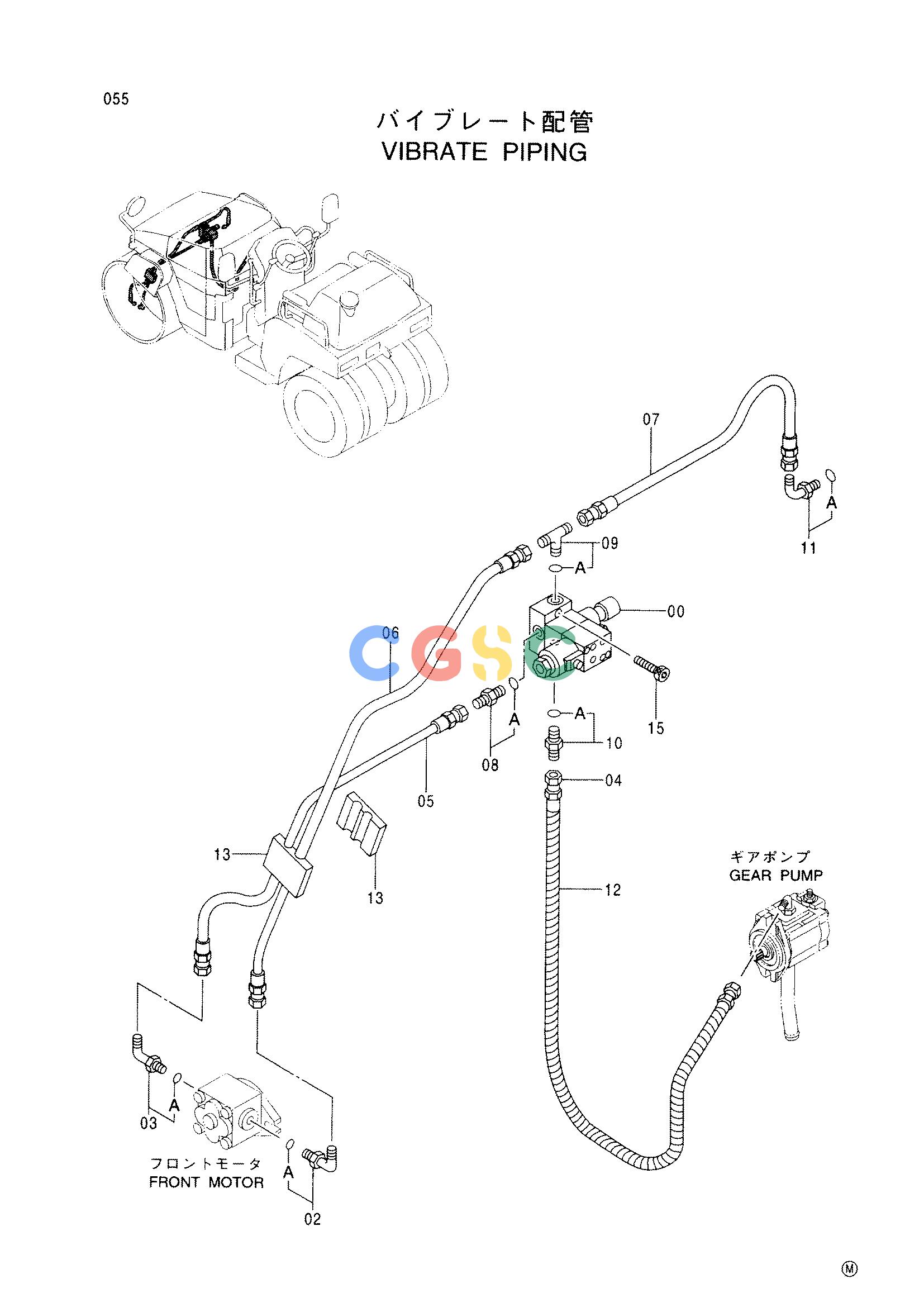 日立零件查询（CC150CW）VIBRATE PIPING Hitachi HOP online
