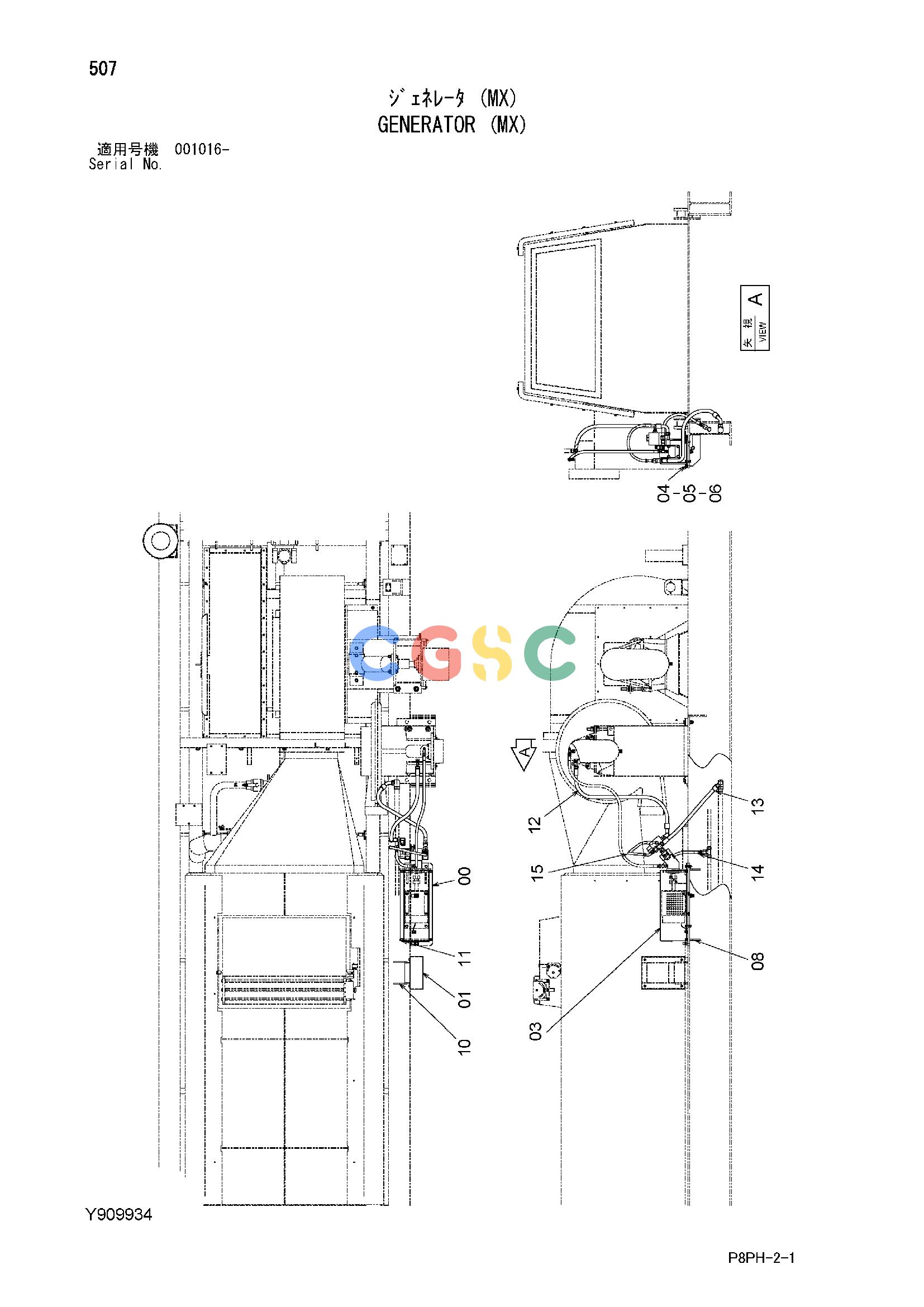 日立零件查询（AR2000）GENERATOR (MX) Hitachi HOP online