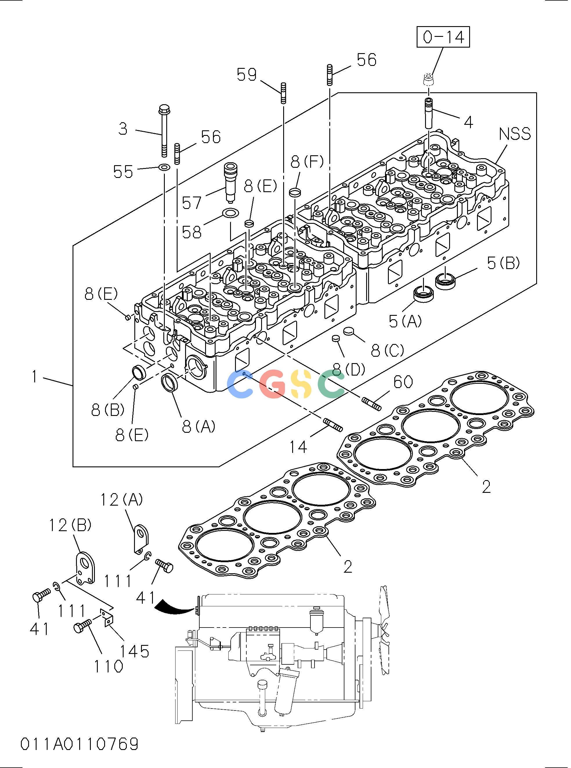 日立零件查询（CX1000-C）CYLINDER HEAD Hitachi HOP online