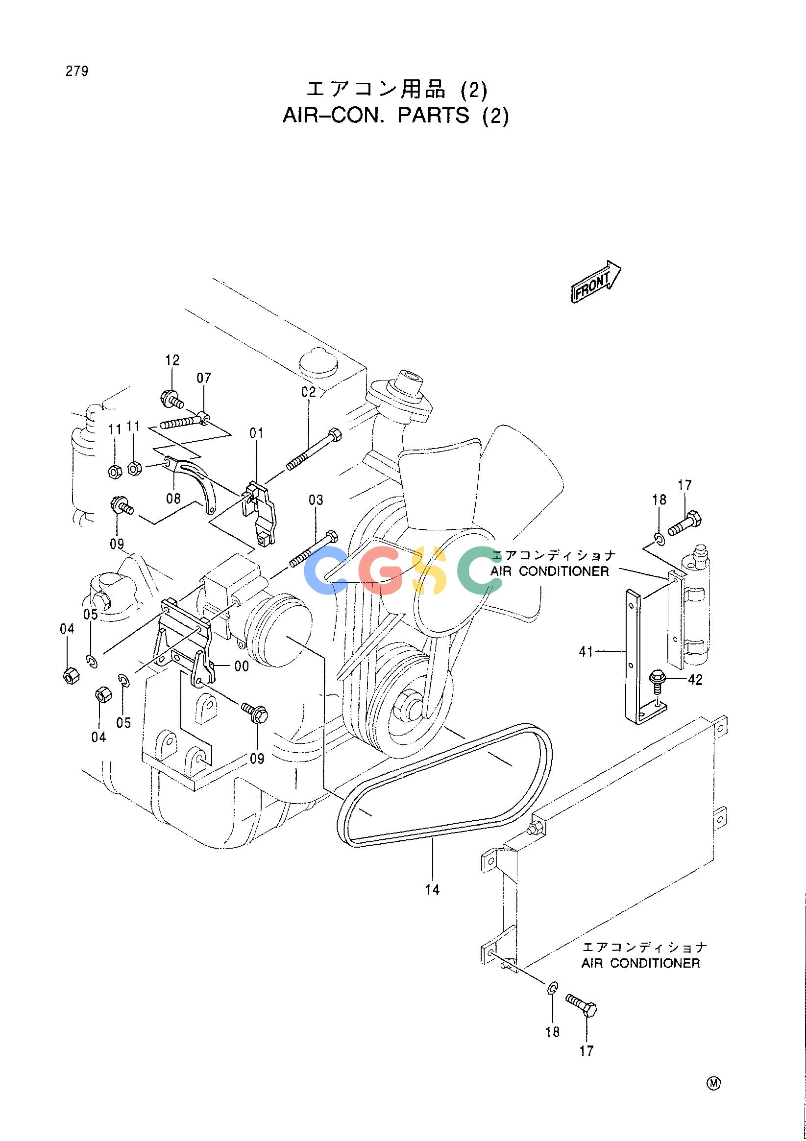 日立零件查询（CX1000）AIR-CON. PARTS (2) Hitachi HOP online