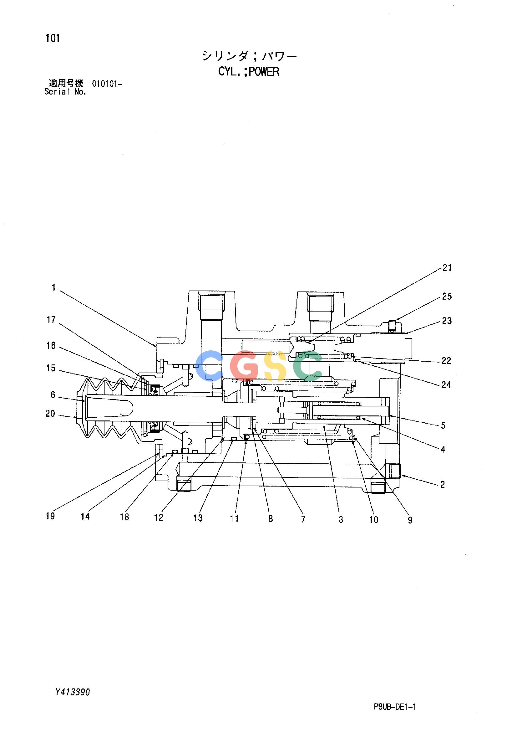 日立零件查询（CP210）CYL.;POWER Hitachi HOP online