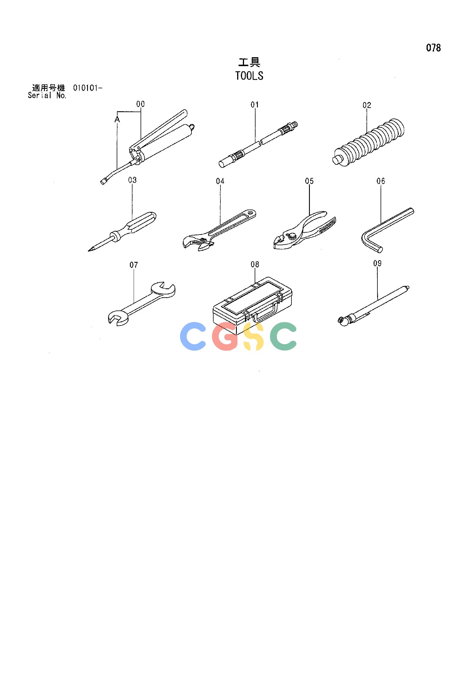 日立零件查询（CP210）TOOLS Hitachi HOP online