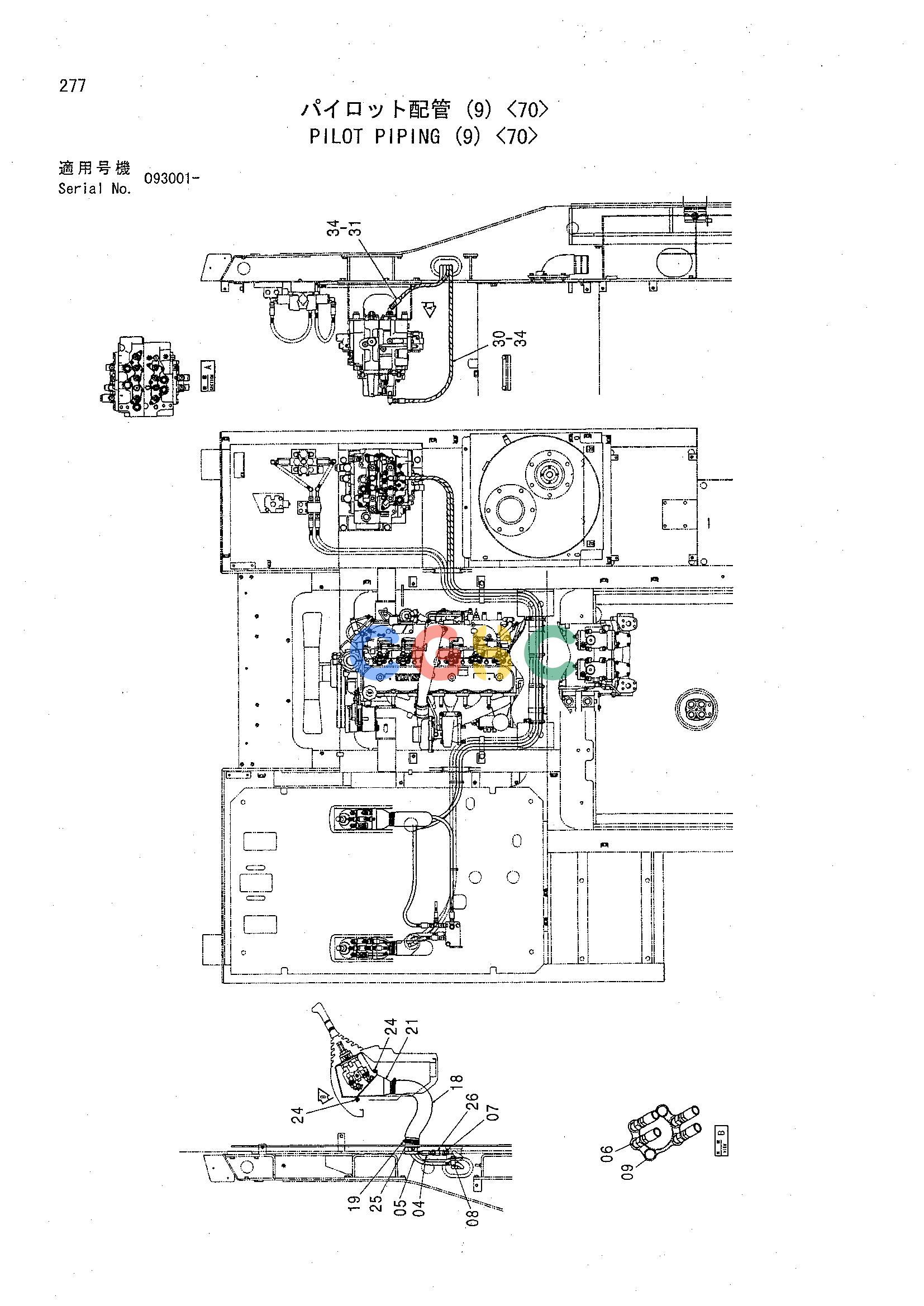 日立零件查询（CHR70）PILOT PIPING (9) <70> Hitachi HOP online