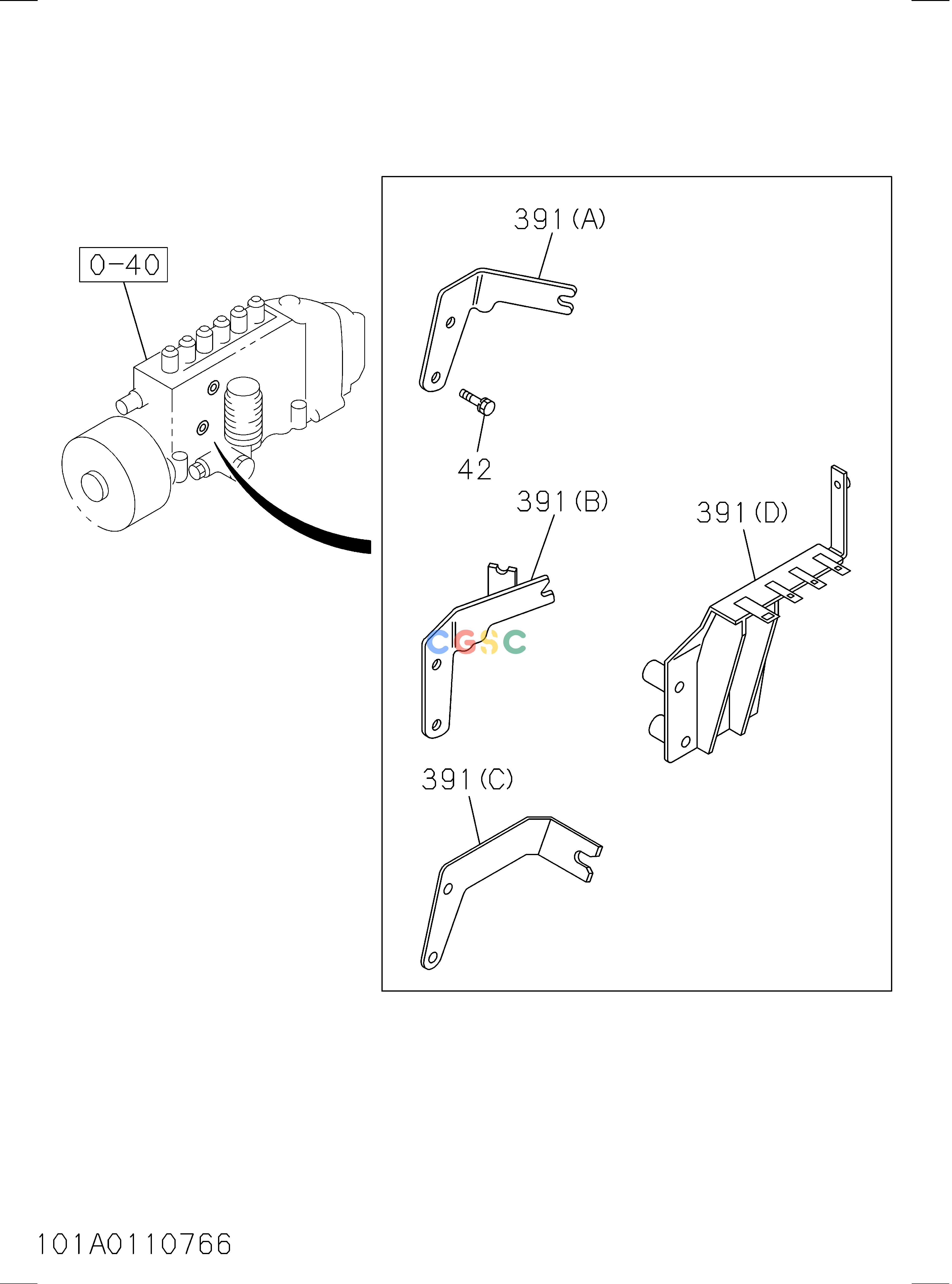 日立零件查询（CD2000）101: ACCELERATOR PEDAL AND CONTROL Hitachi HOP online