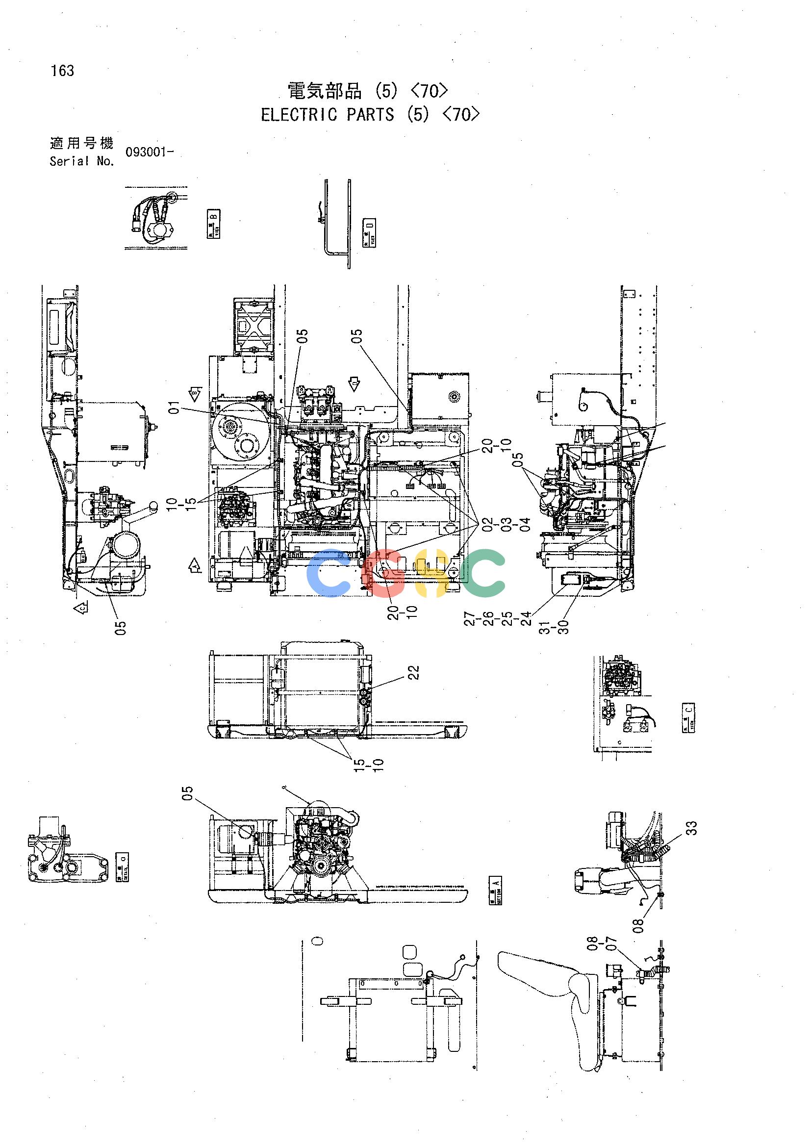 日立零件查询（CHR70）ELECTRIC PARTS (5) <70> Hitachi HOP online
